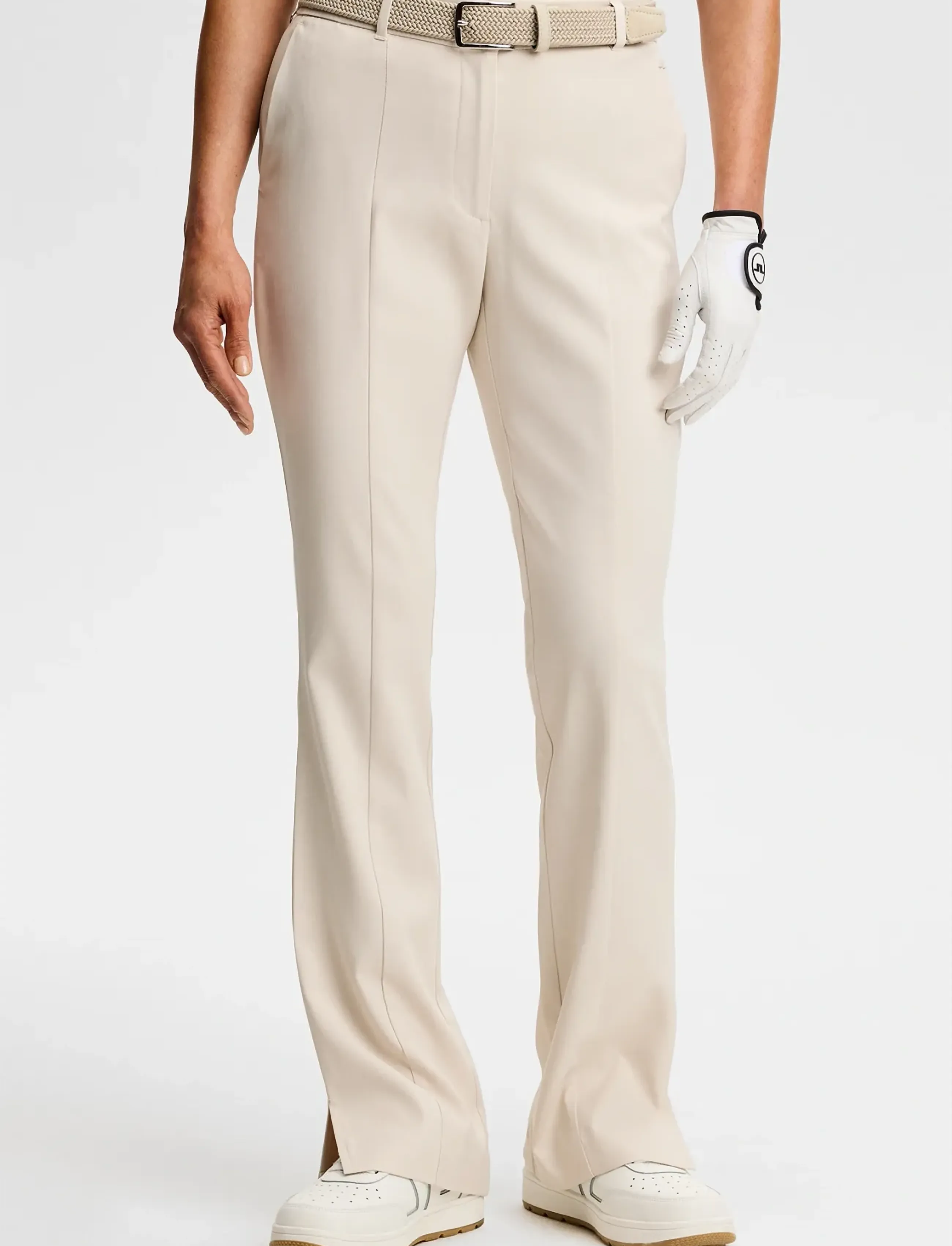 J. Lindeberg Flare Pant - Golfbukser - MOONBEAM / cream