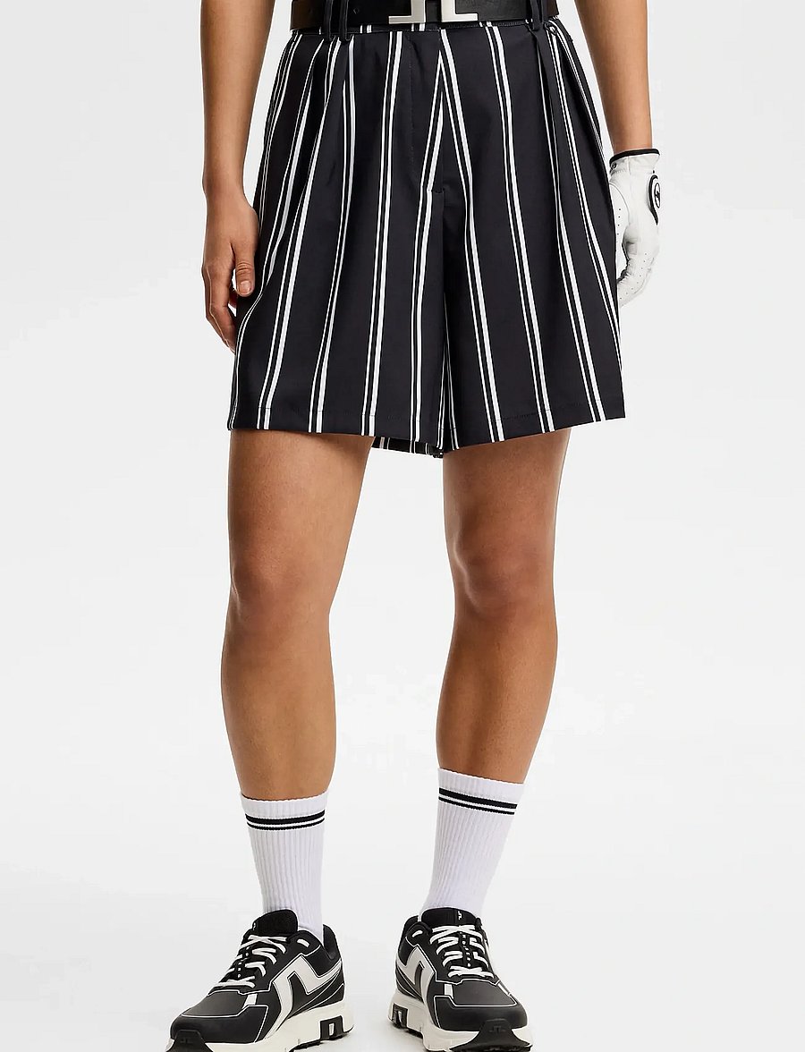 J. Lindeberg - 30Y Carmen Striped Long Shorts - golfshorts - 2-1 stripe print - 0