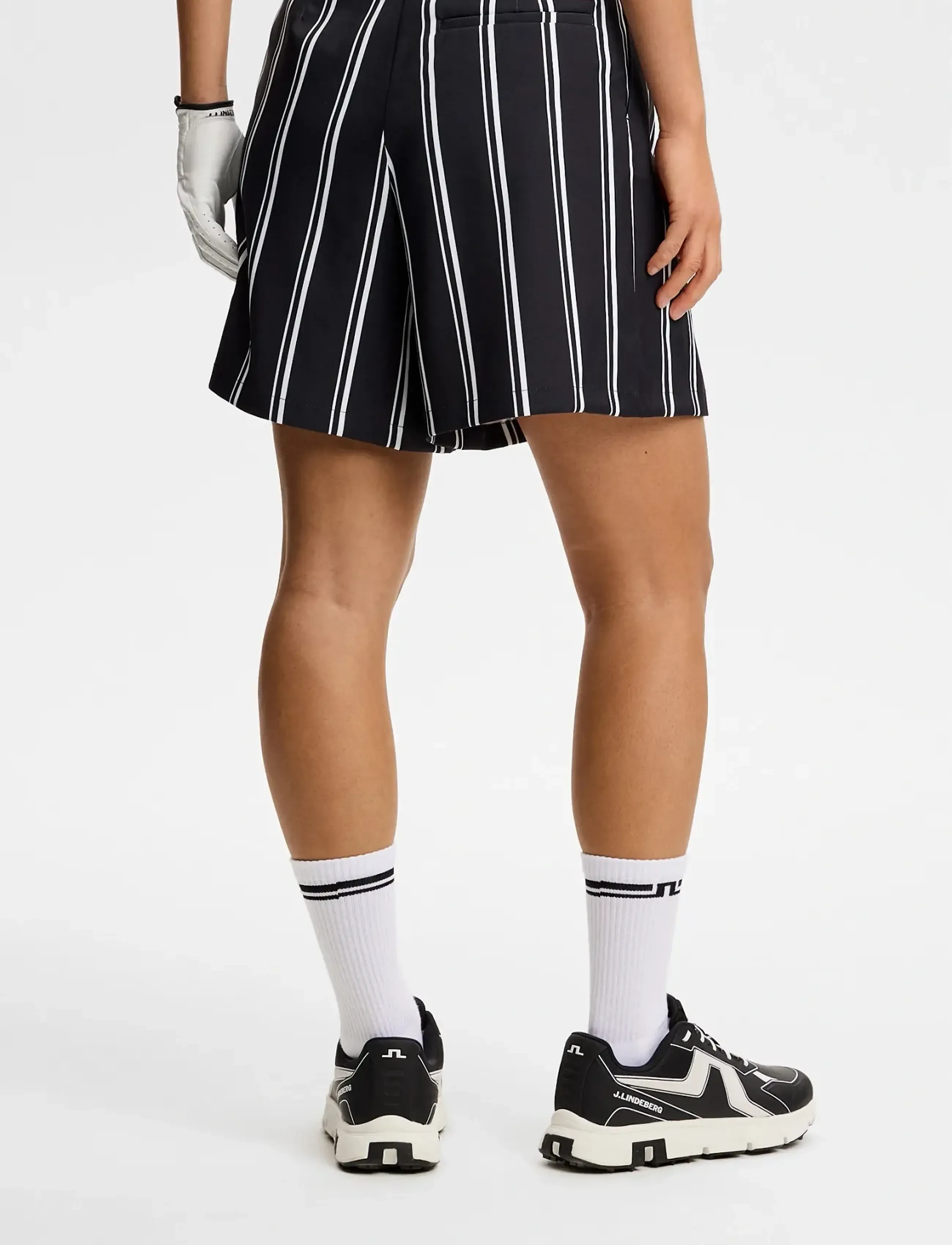 J. Lindeberg - 30Y Carmen Striped Long Shorts - golfshorts - 2-1 stripe print - 2