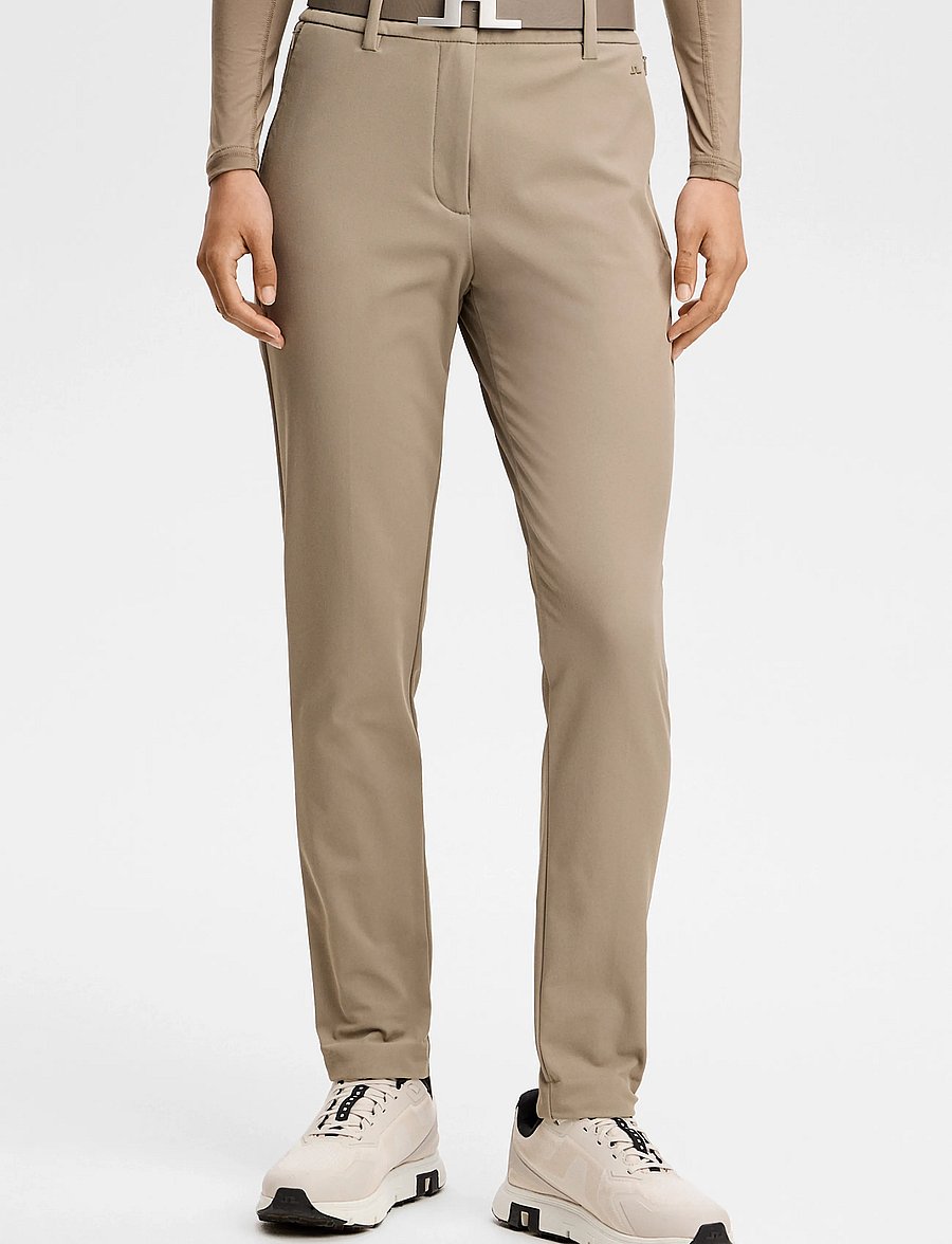 J. Lindeberg - Pinja Fleece Twill Pant - golfhosen - brindle - 0