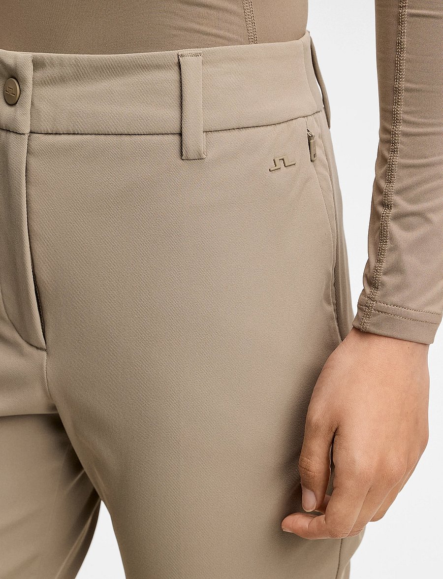 J. Lindeberg - Pinja Fleece Twill Pant - golfhosen - brindle - 4