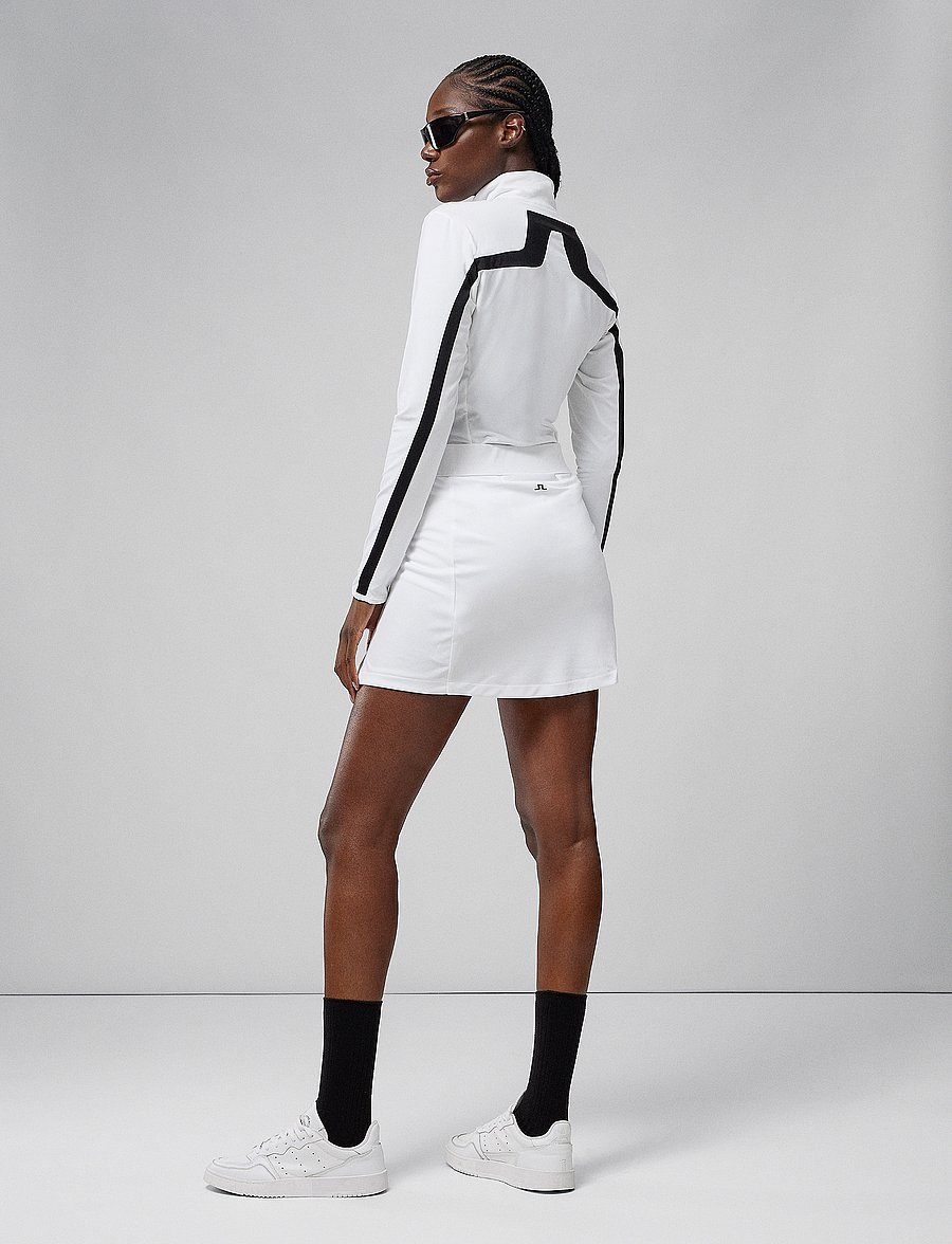J. Lindeberg - Amelie Mid Golf Skirt - kjoler & nederdele - white - 2