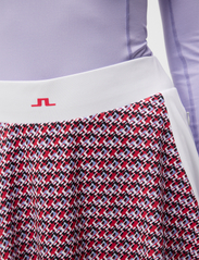 J. Lindeberg - Jenny Print Skirt - plisserade kjolar - jl micro bridge rose red - 5
