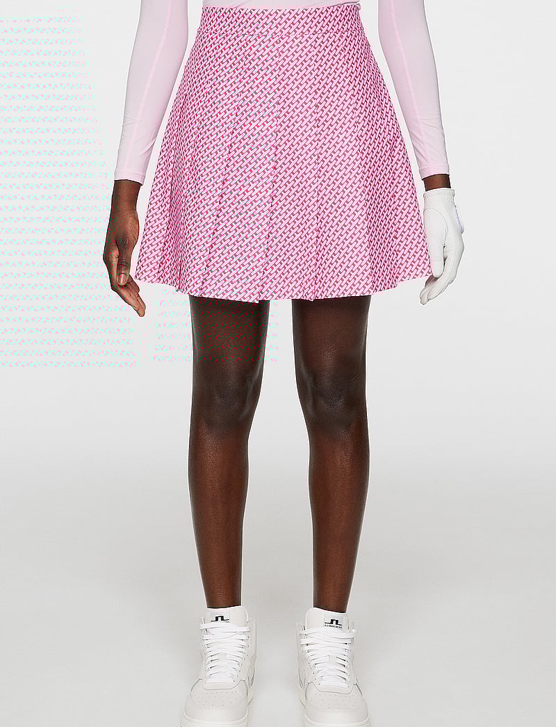 J. Lindeberg - Adina Print Skirt - klänningar & kjolar - tour geo pink s - 0