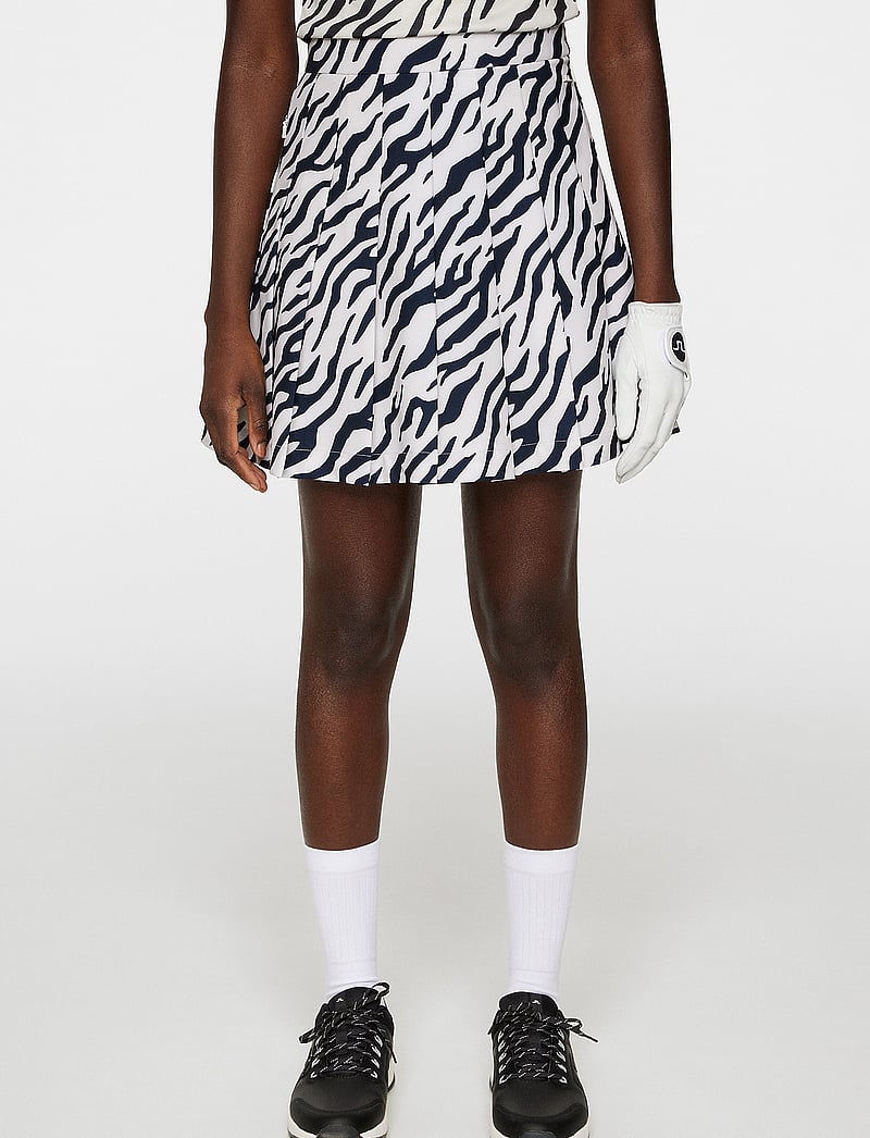 J. Lindeberg - Adina Print Skirt - kjoler & nederdele - tour tiger moonbeam m - 0