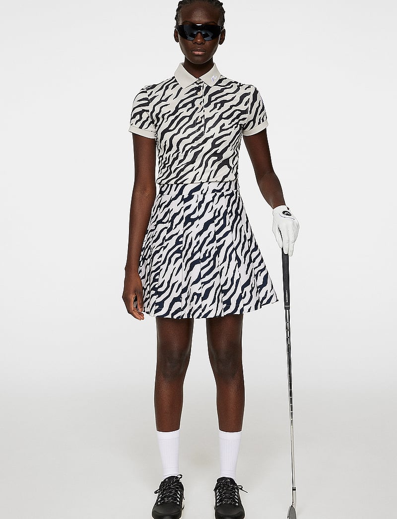 J. Lindeberg - Adina Print Skirt - kjoler & nederdele - tour tiger moonbeam m - 4