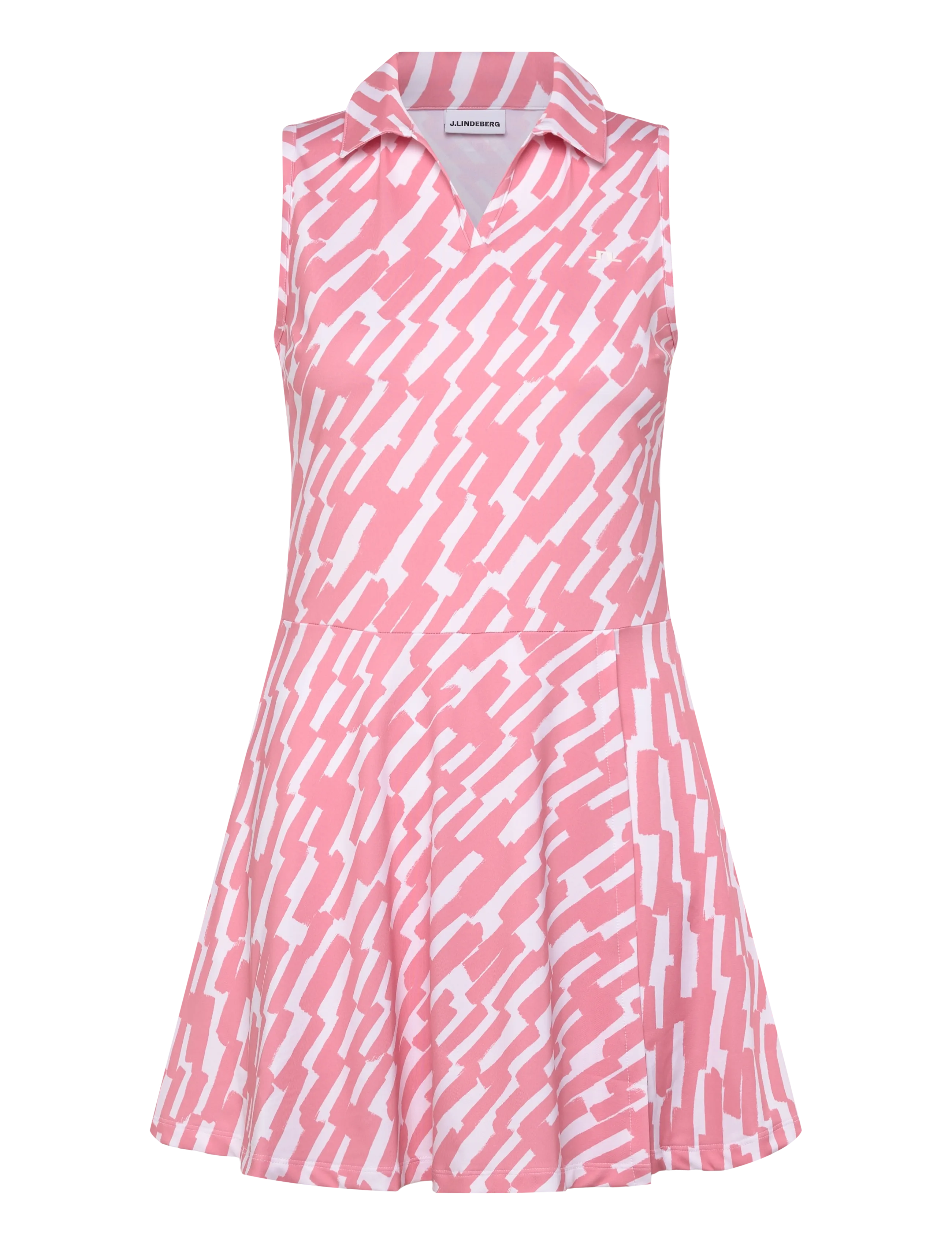 J. Lindeberg Dana Printed Dress - Kleider - OAK FLAMINGO M / pink/rose