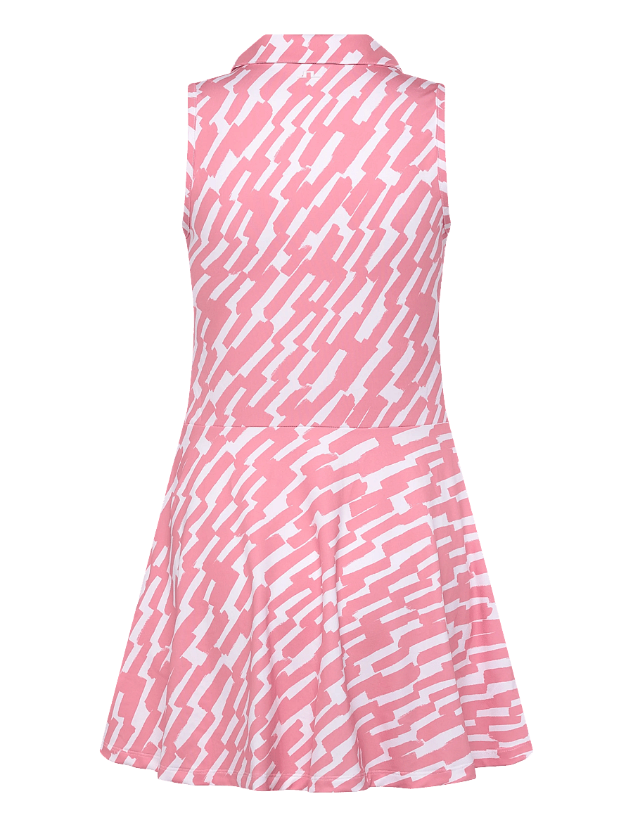 J. Lindeberg - Dana Printed Dress - jurken & rokjes - oak flamingo m - 2