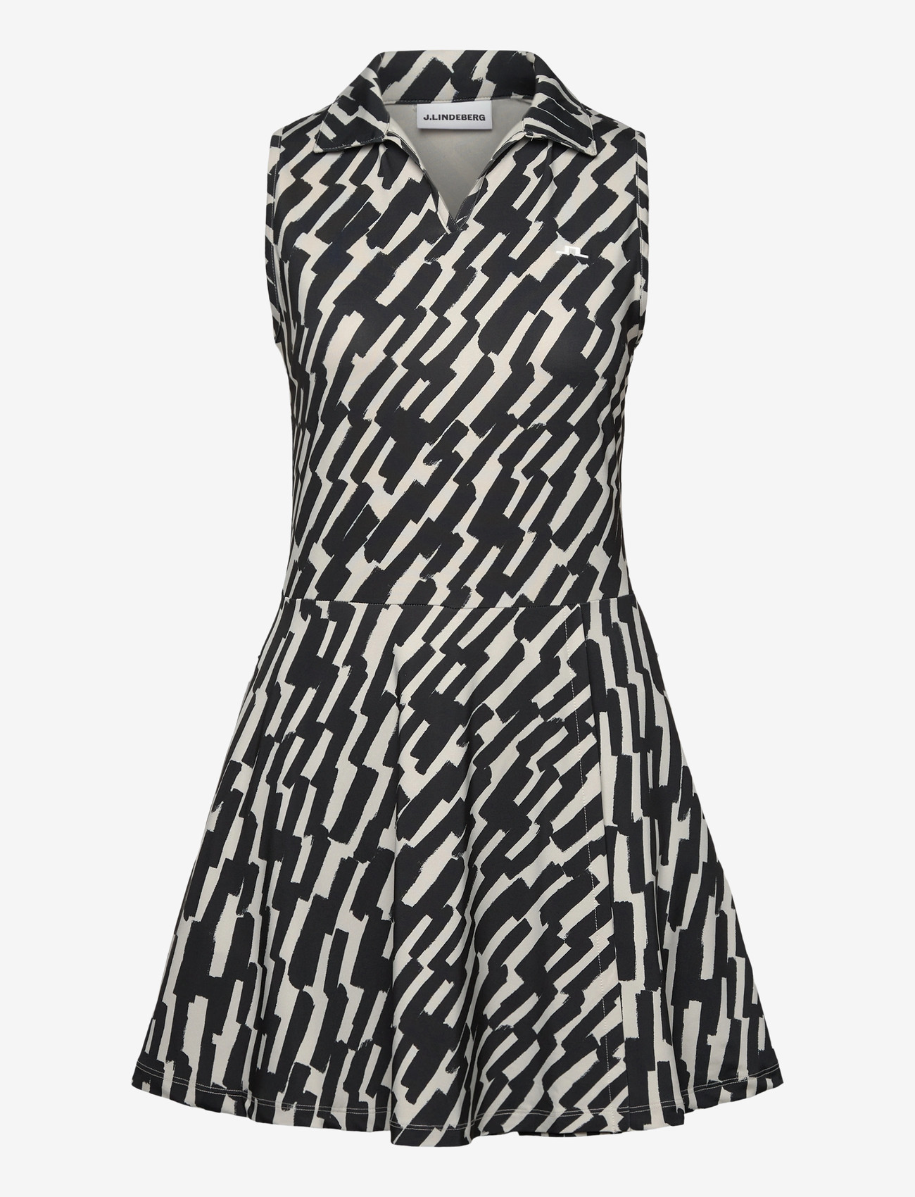 J. Lindeberg - Dana Printed Dress - kleider & röcke - oak moonbeam m - 1