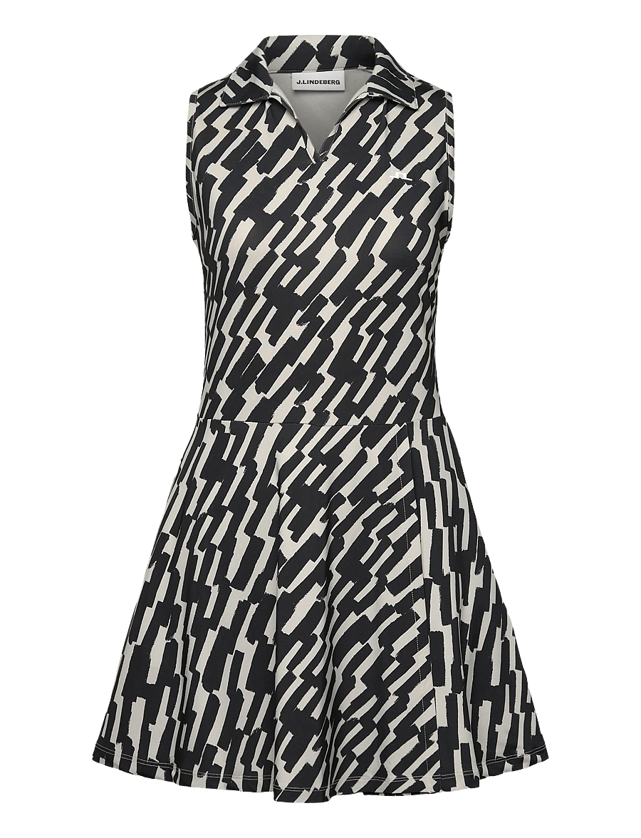 J. Lindeberg - Dana Printed Dress - kjólar og pils - oak moonbeam m - 1