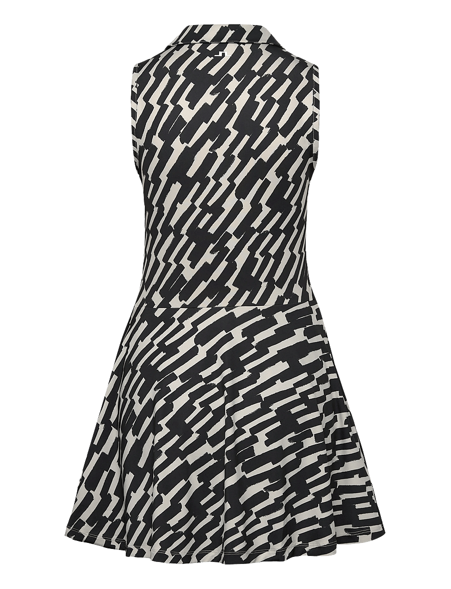 J. Lindeberg - Dana Printed Dress - kjólar og pils - oak moonbeam m - 2