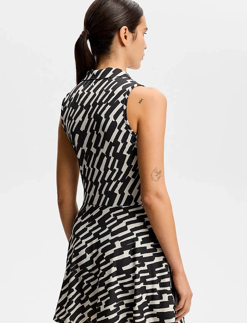 J. Lindeberg - Dana Printed Dress - kleider & röcke - oak moonbeam m - 5