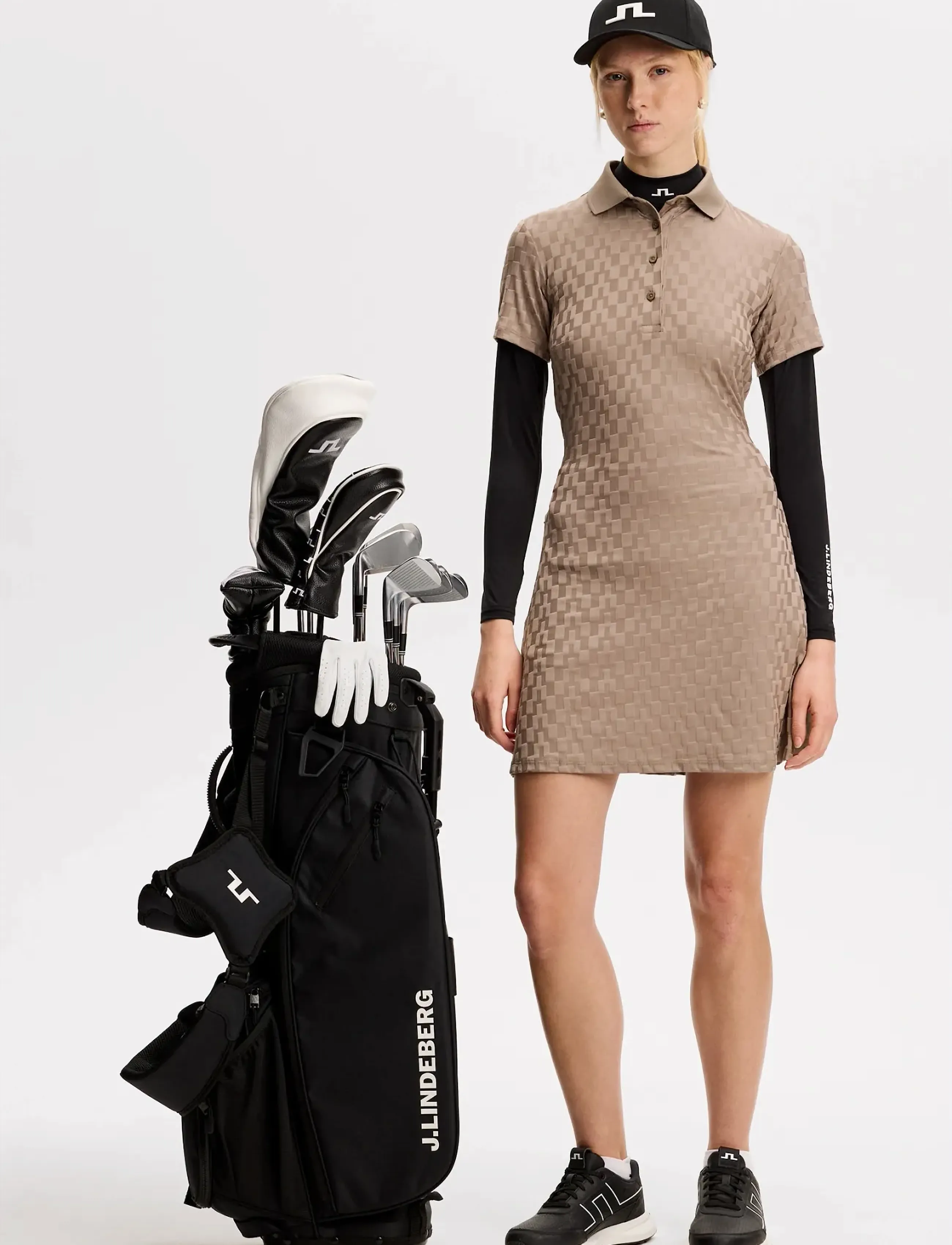 J. Lindeberg - Dally Dress - kleider & röcke - brindle - 3