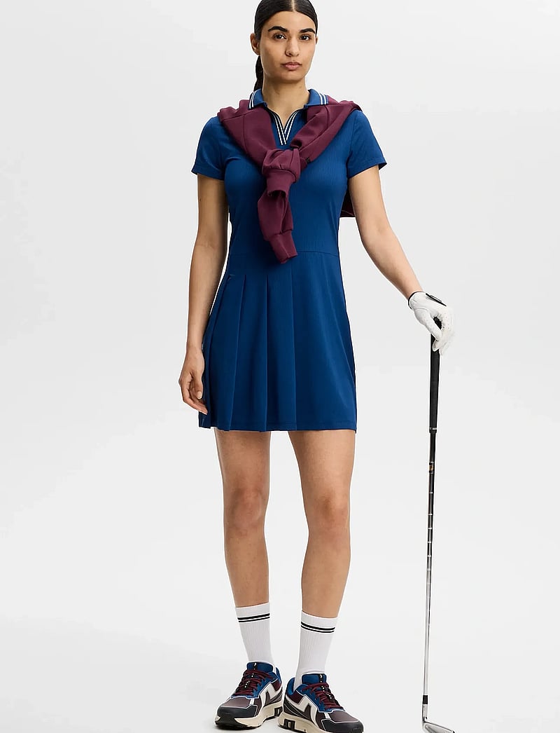 J. Lindeberg - Noomi Dress - kleidid ja seelikud - estate blue - 3