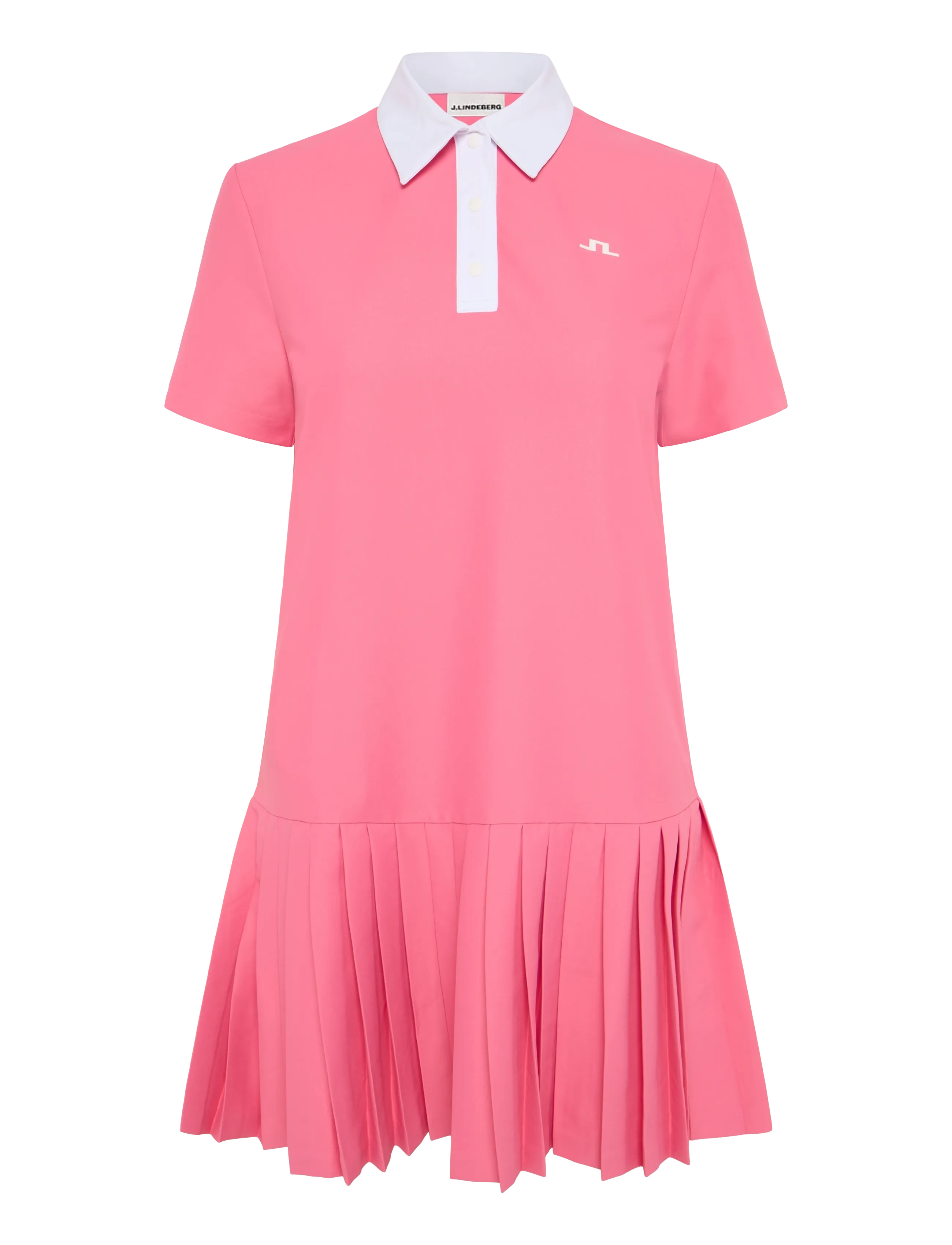J. Lindeberg 30Y Grace Pleated Dress - Kleidung - AZALEA PINK / pink/rose