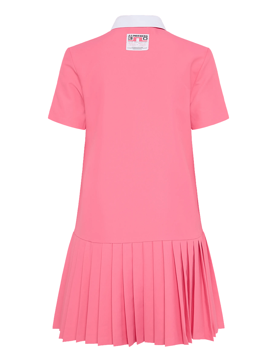 J. Lindeberg - 30Y Grace Pleated Dress - kleidid ja seelikud - azalea pink - 2