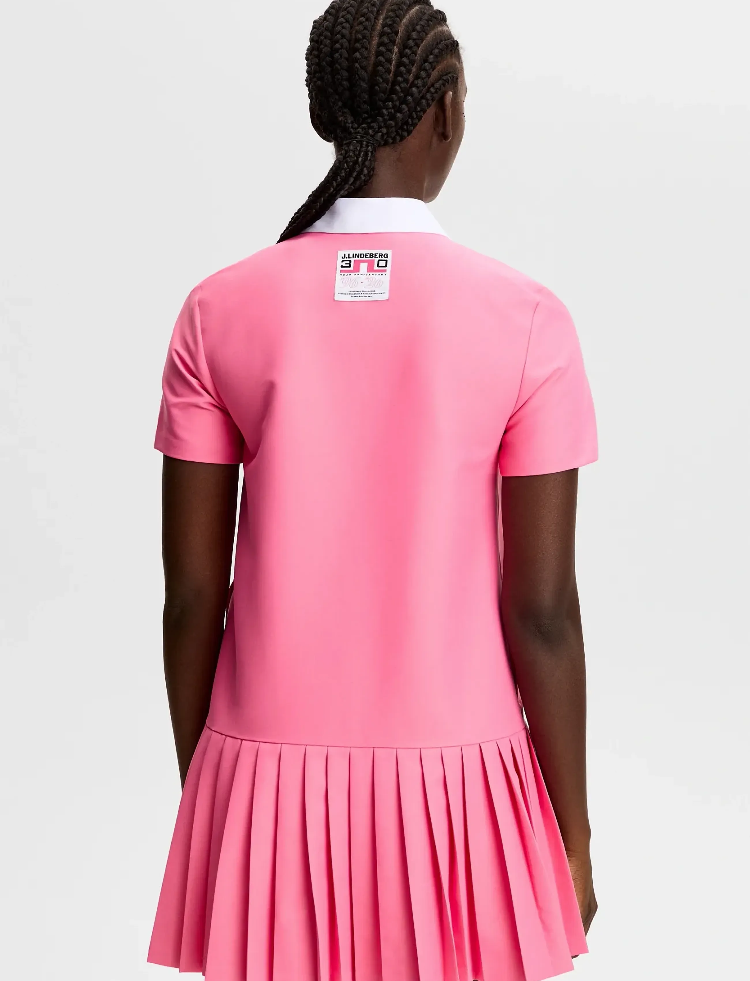 J. Lindeberg 30Y Grace Pleated Dress, XS, Pink, Sport Kjoler Og Nederdele > Sport Dresses, Dame