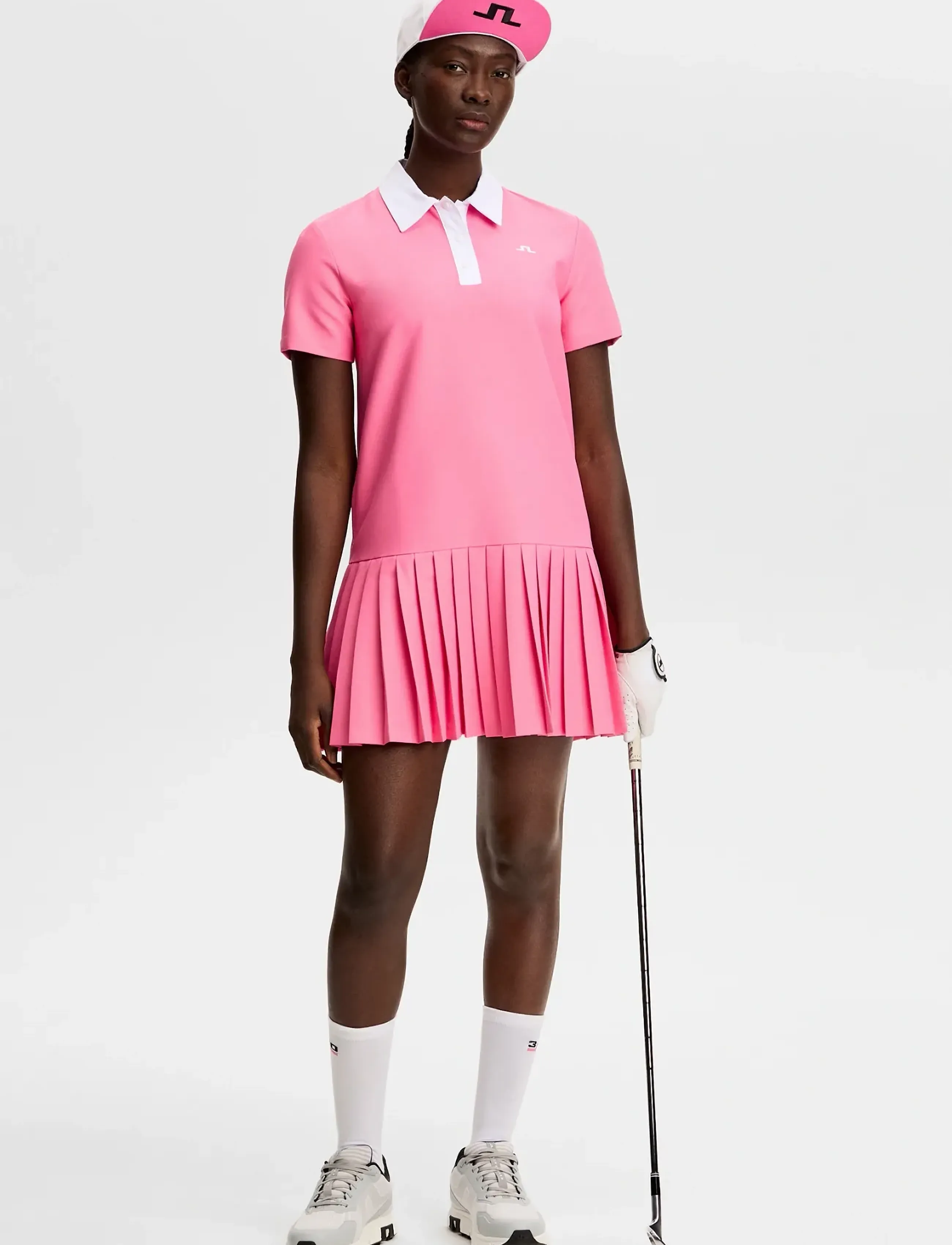 J. Lindeberg - 30Y Grace Pleated Dress - kleidid ja seelikud - azalea pink - 4