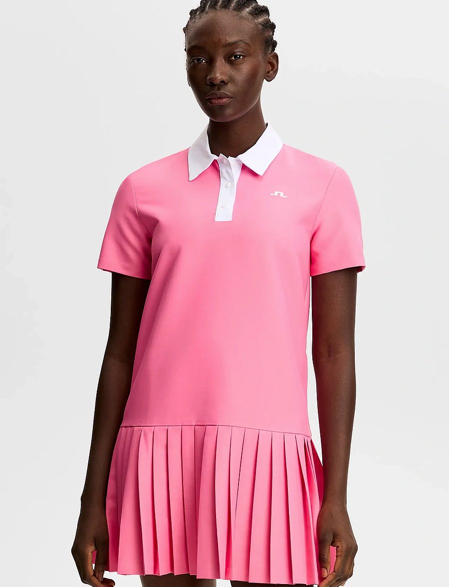 J. Lindeberg - 30Y Grace Pleated Dress - kleidid ja seelikud - azalea pink - 5