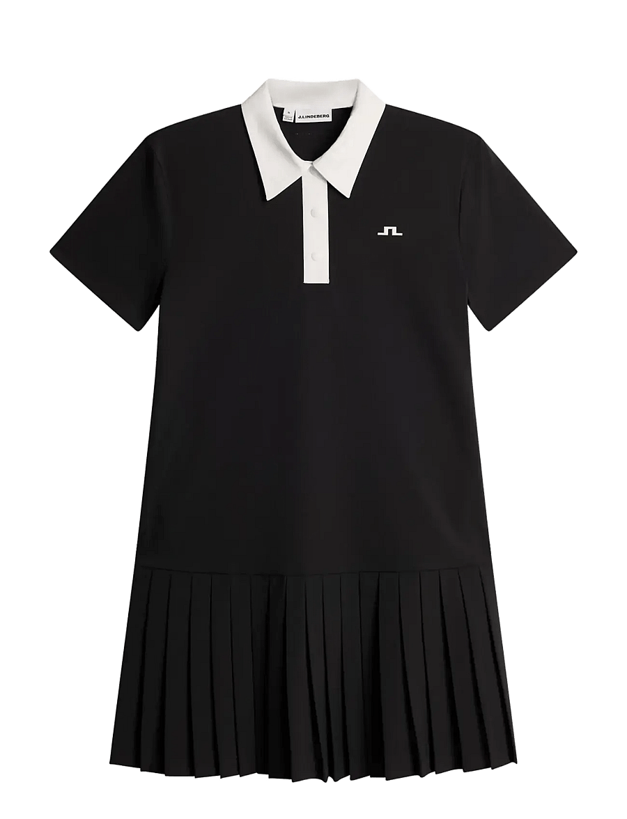 J. Lindeberg - 30Y Grace Pleated Dress - kjoler & nederdele - black - 1