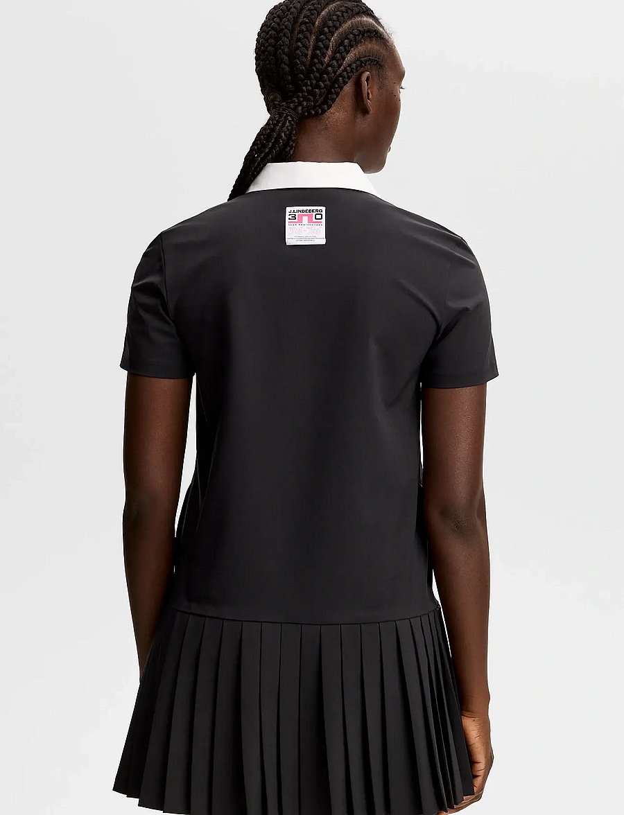 J. Lindeberg - 30Y Grace Pleated Dress - kjoler & nederdele - black - 3