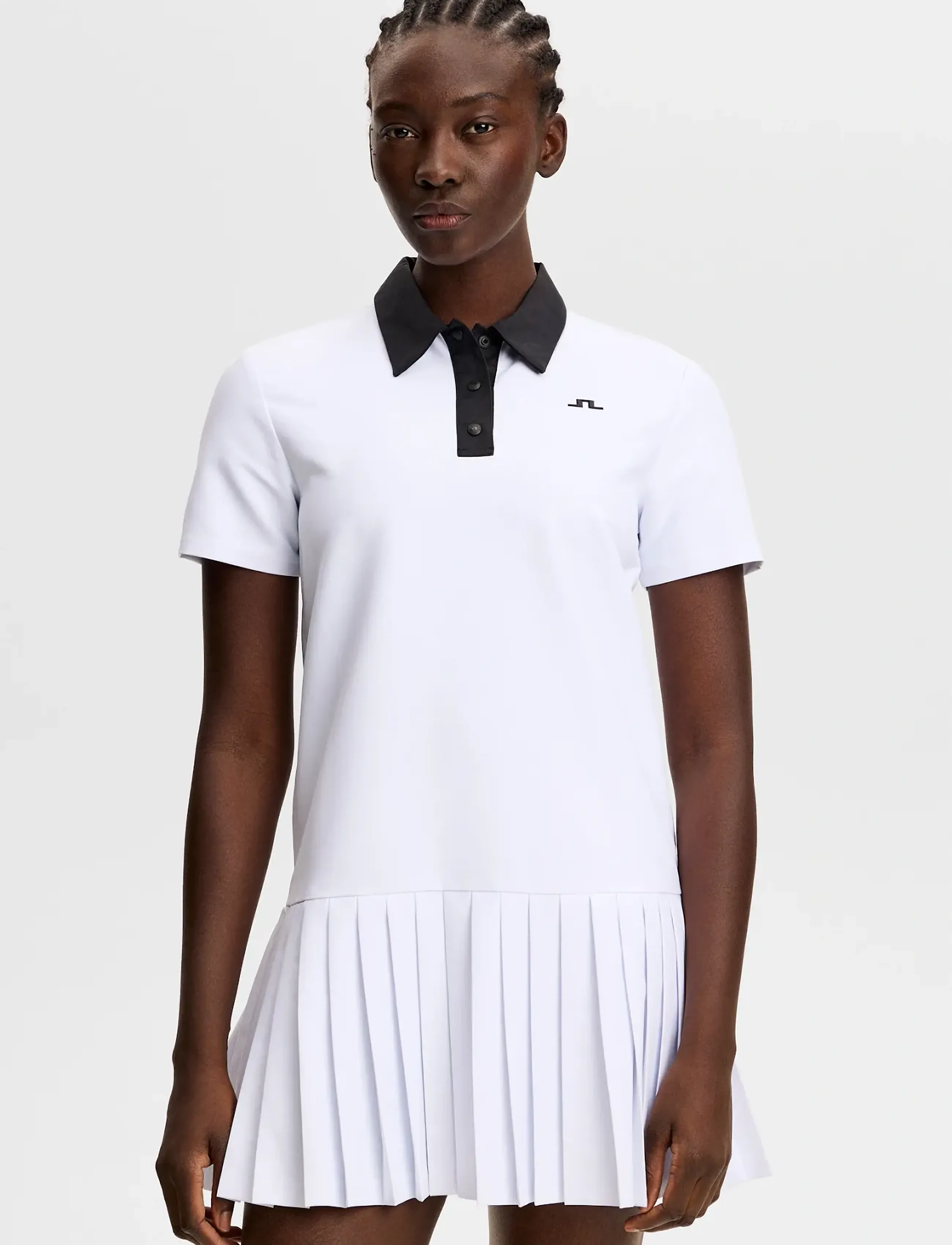 J. Lindeberg - 30Y Grace Pleated Dress - kjoler & nederdele - white - 4