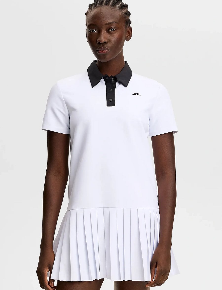 J. Lindeberg - 30Y Grace Pleated Dress - kjoler & nederdele - white - 4