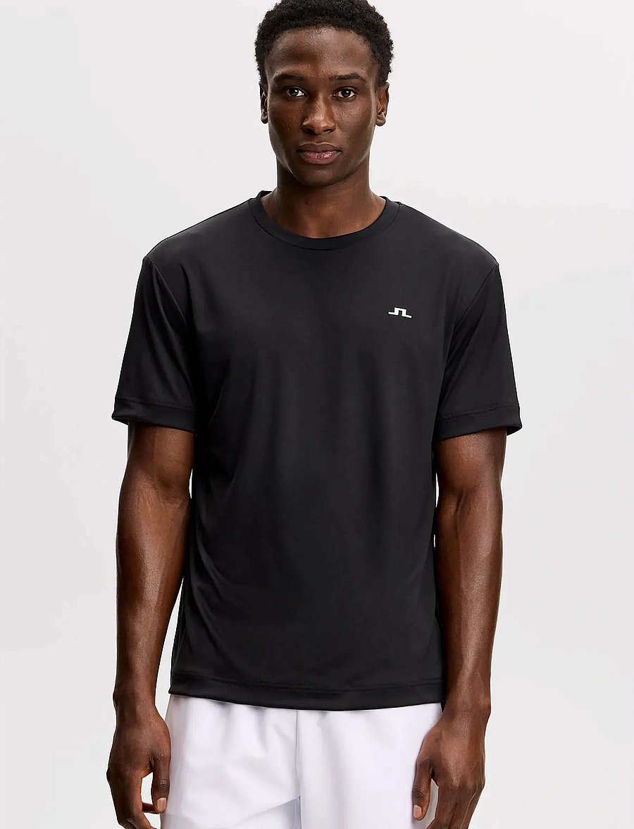 J. Lindeberg - ADE T-SHIRT - kortärmade t-shirts - black - 0