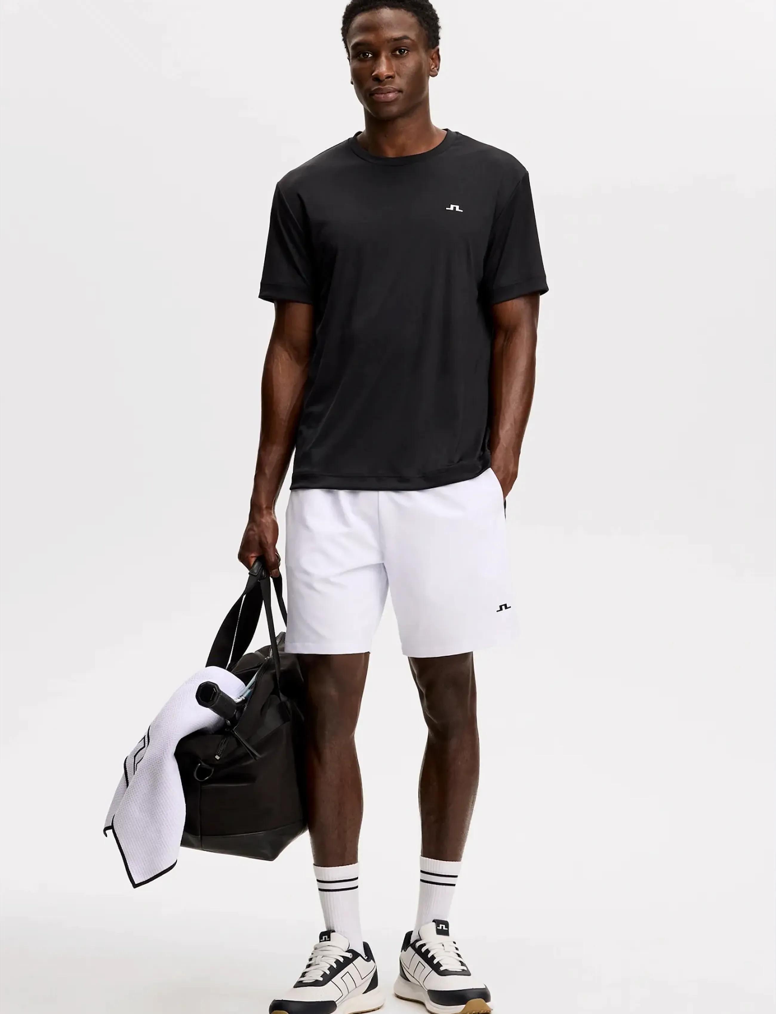 J. Lindeberg - ADE T-SHIRT - short-sleeved t-shirts - black - 4