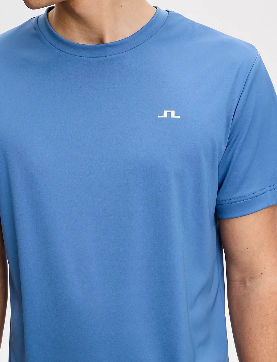J. Lindeberg - Ade T-shirt - kortærmede t-shirts - federal blue - 4