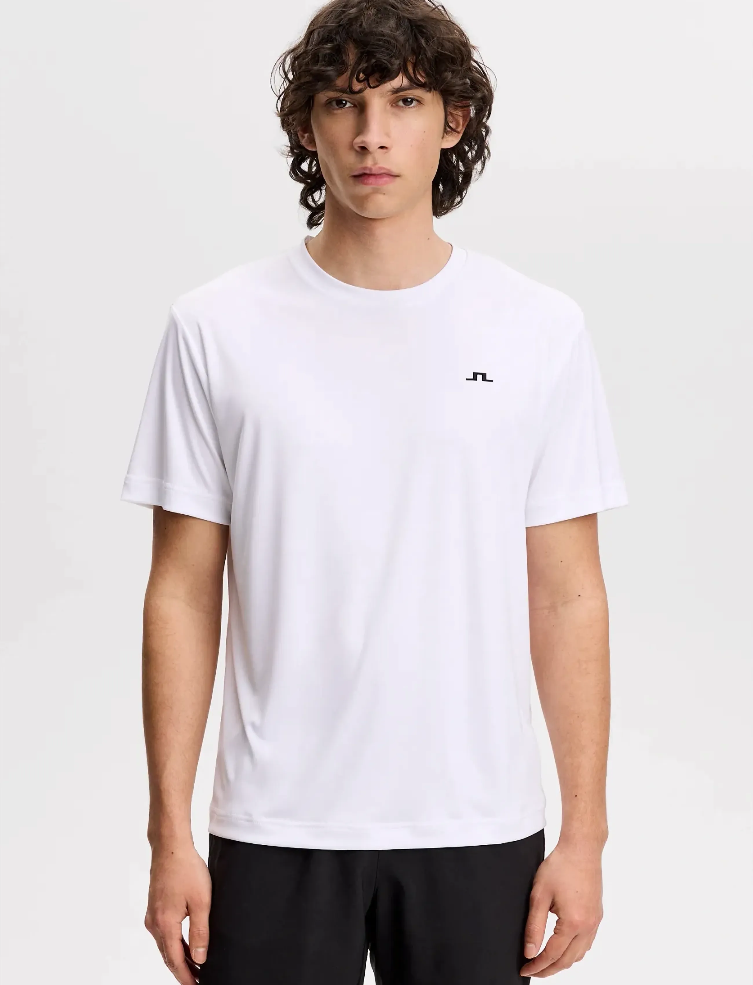 J. Lindeberg Ade T-Shirt, XL, T-shirts, Weiß - Short-sleeved, Männerswear