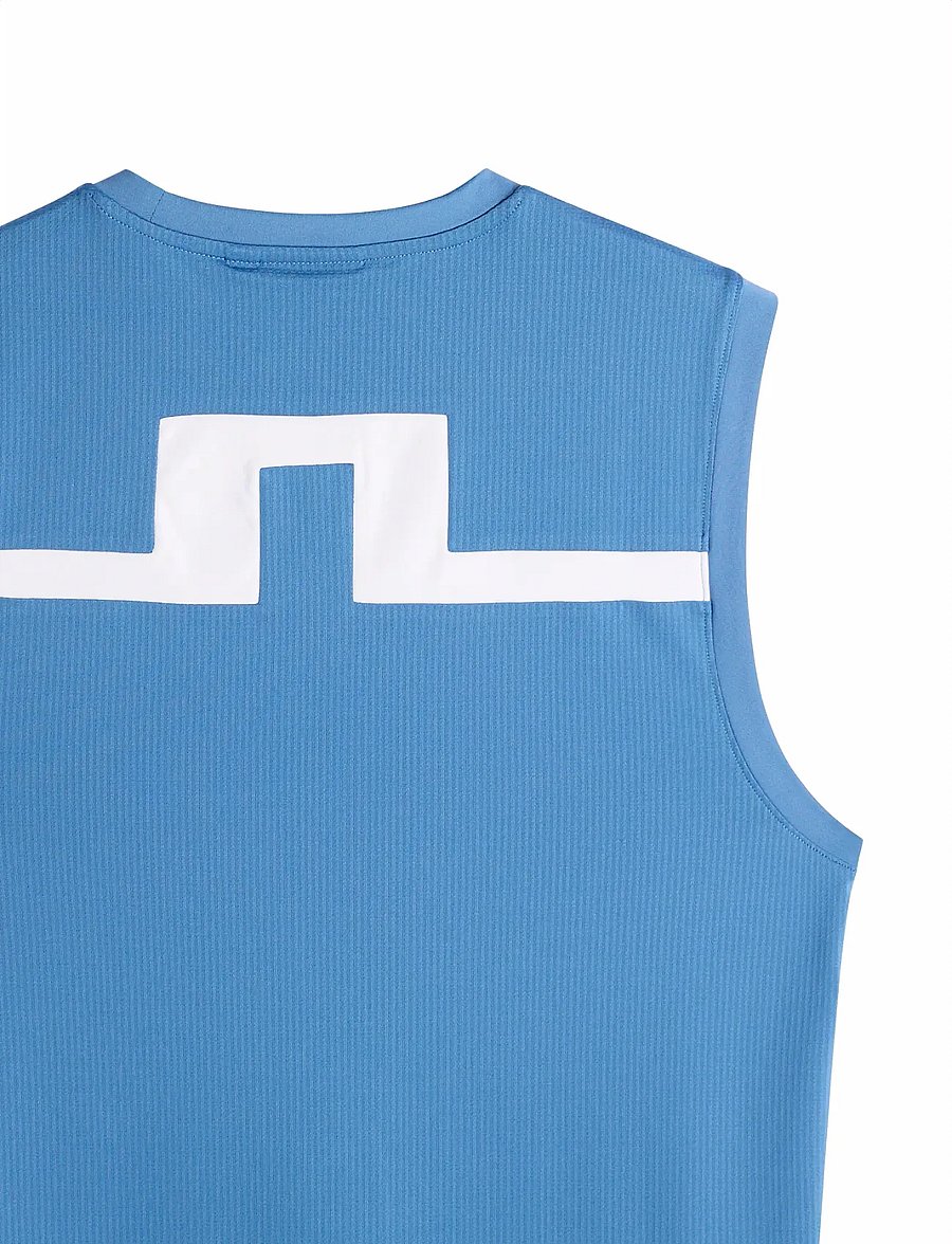 J. Lindeberg - Xander Sleeveless Tee - toppe & t-shirts - federal blue - 3