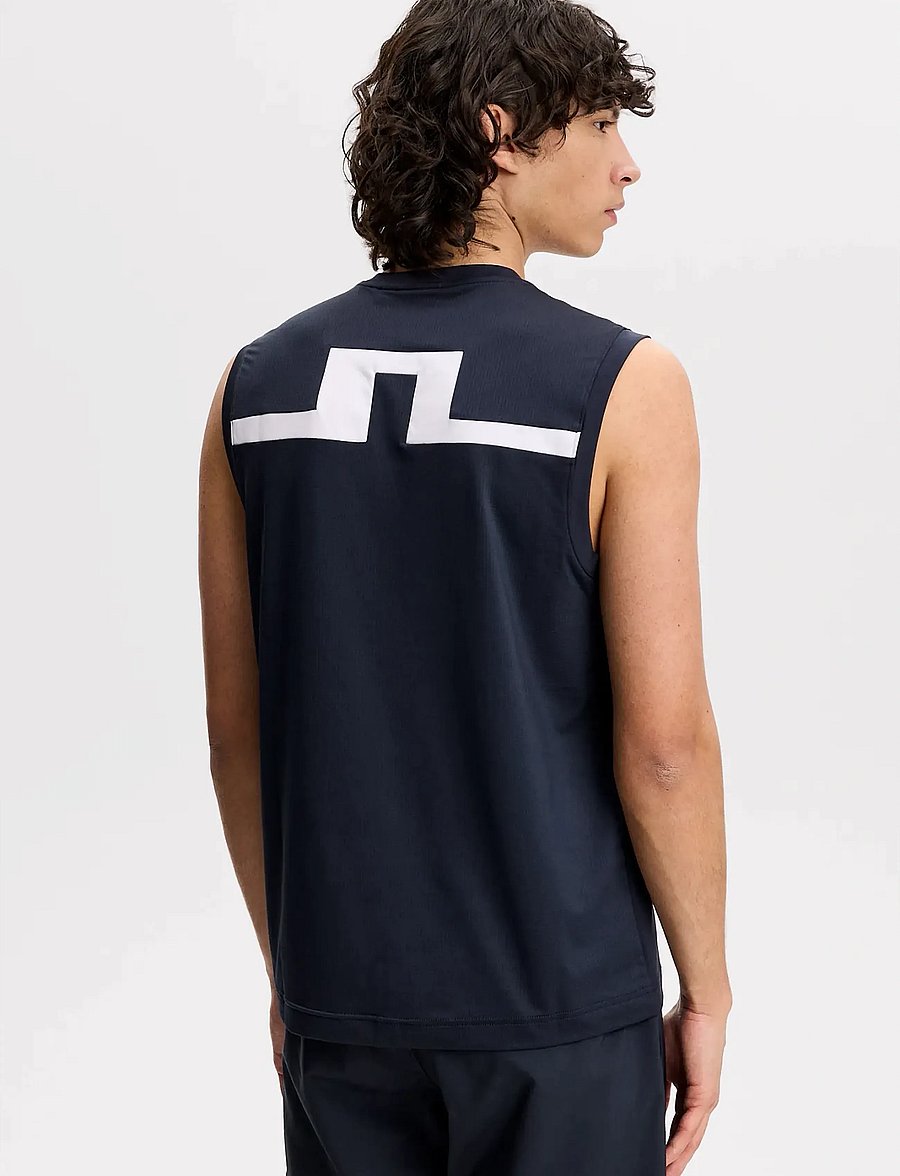 J. Lindeberg - Xander Sleeveless Tee - tank tops - jl navy - 3