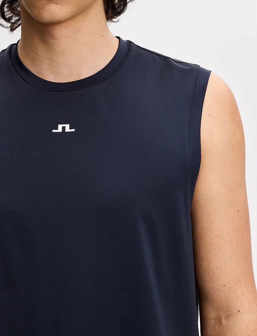 J. Lindeberg - Xander Sleeveless Tee - tank tops - jl navy - 5