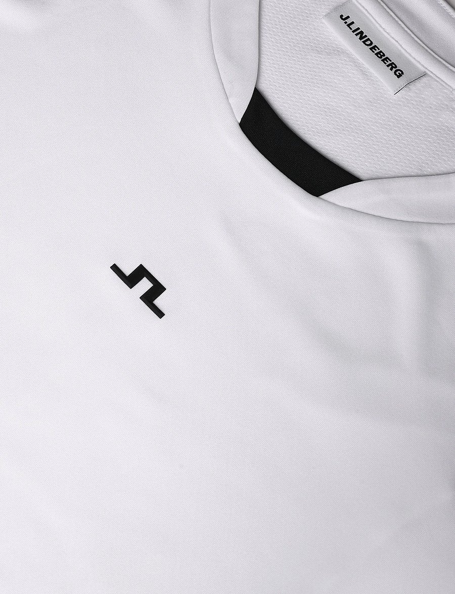 J. Lindeberg - DENNIS T-SHIRT - oberteile & t-shirts - white - 2