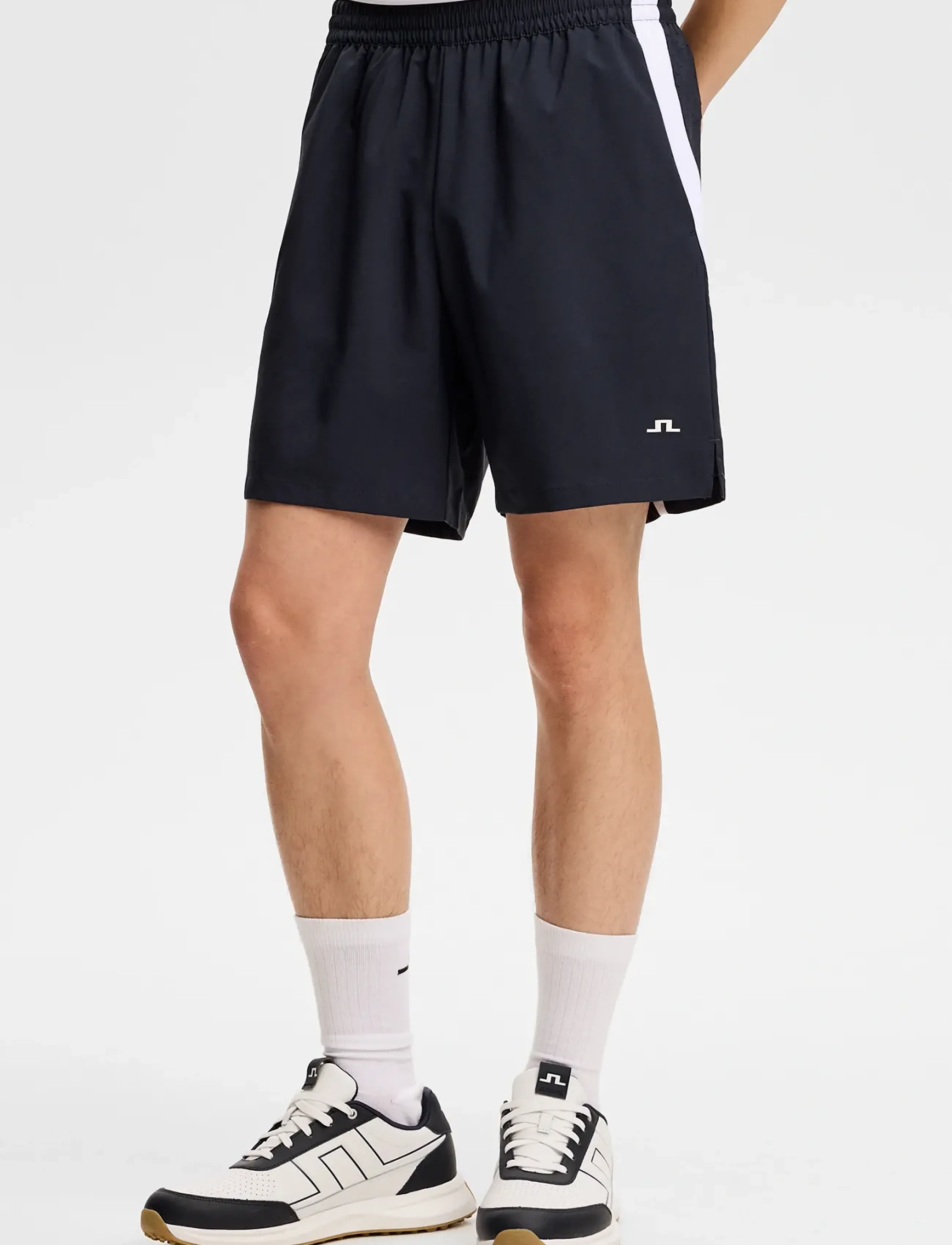 J. Lindeberg Tony Shorts, L, White, Sport Shorts > Sport Training Shorts, Herre