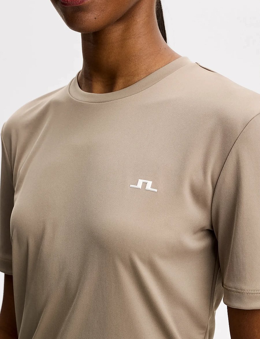 J. Lindeberg - Ada T-shirt - palaidinės ir marškinėliai - brindle - 3