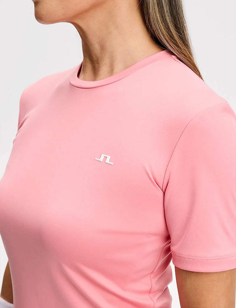 J. Lindeberg - Ada T-shirt - t-shirts - flamingo plume - 4