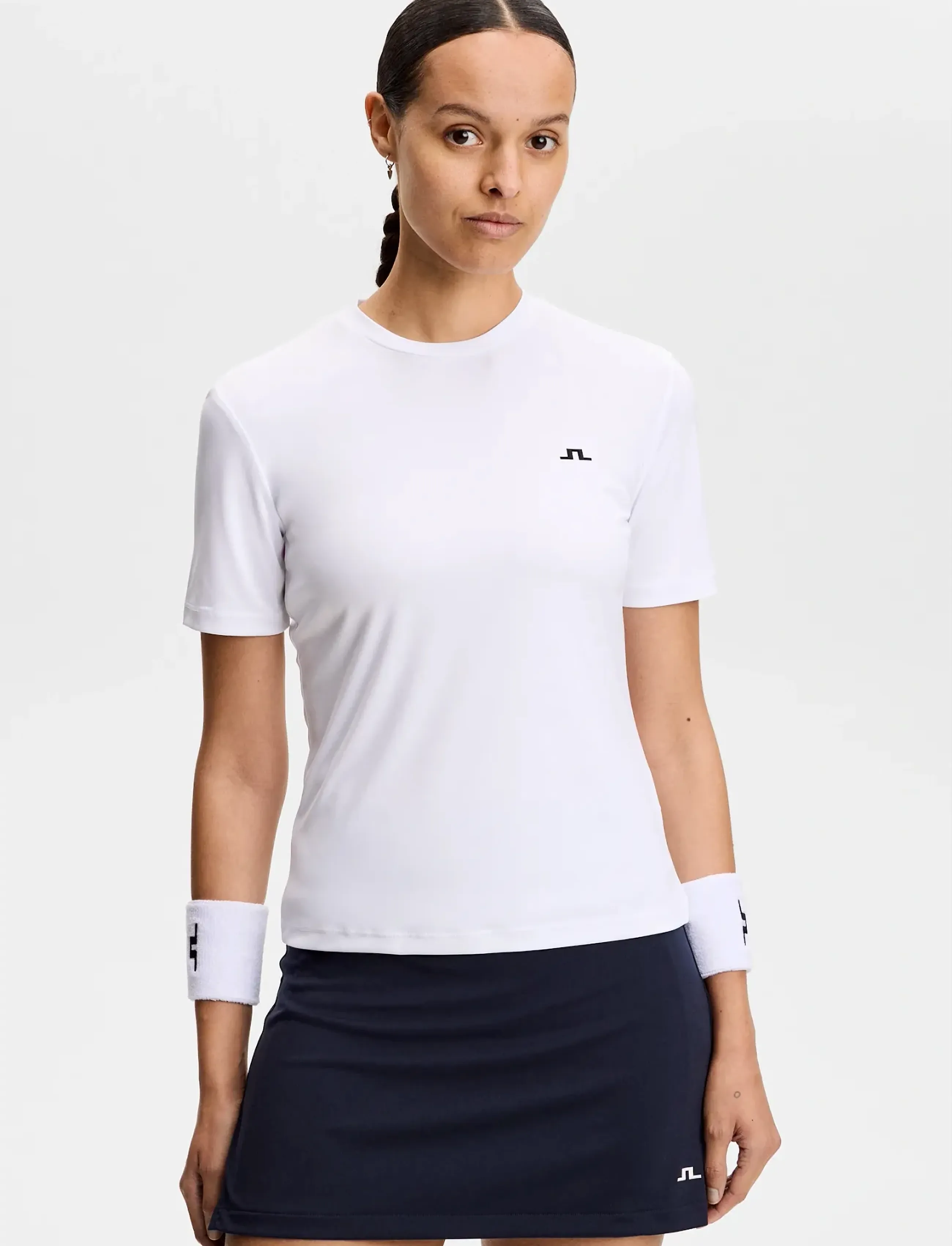 J. Lindeberg Ada T-Shirt, XL, White, Sports Overdele & T-shirts > Sport T-shirts, Dame