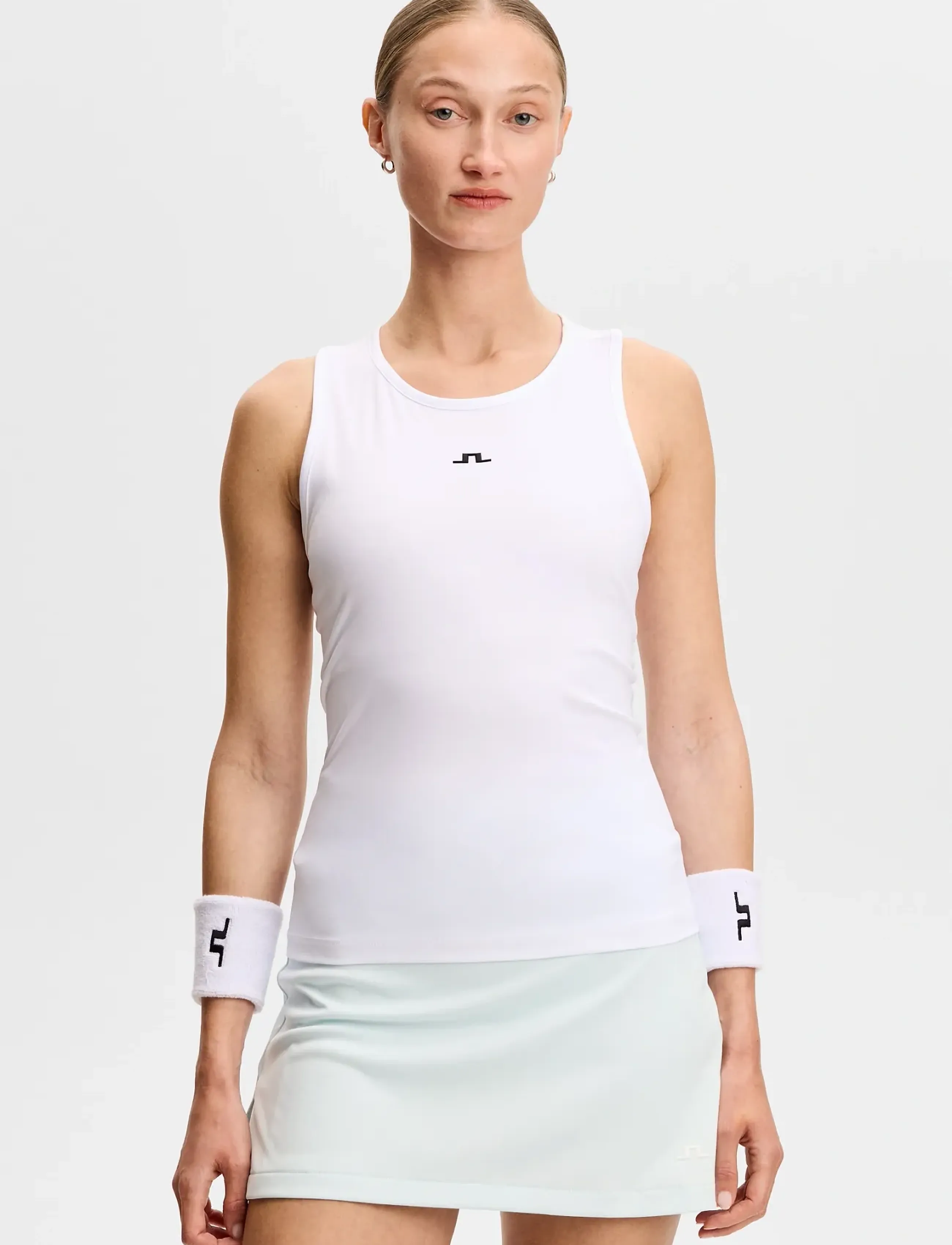J. Lindeberg Doris Top, L, White, Sports Overdele & T-shirts > Sport Tank Overdele, Dame
