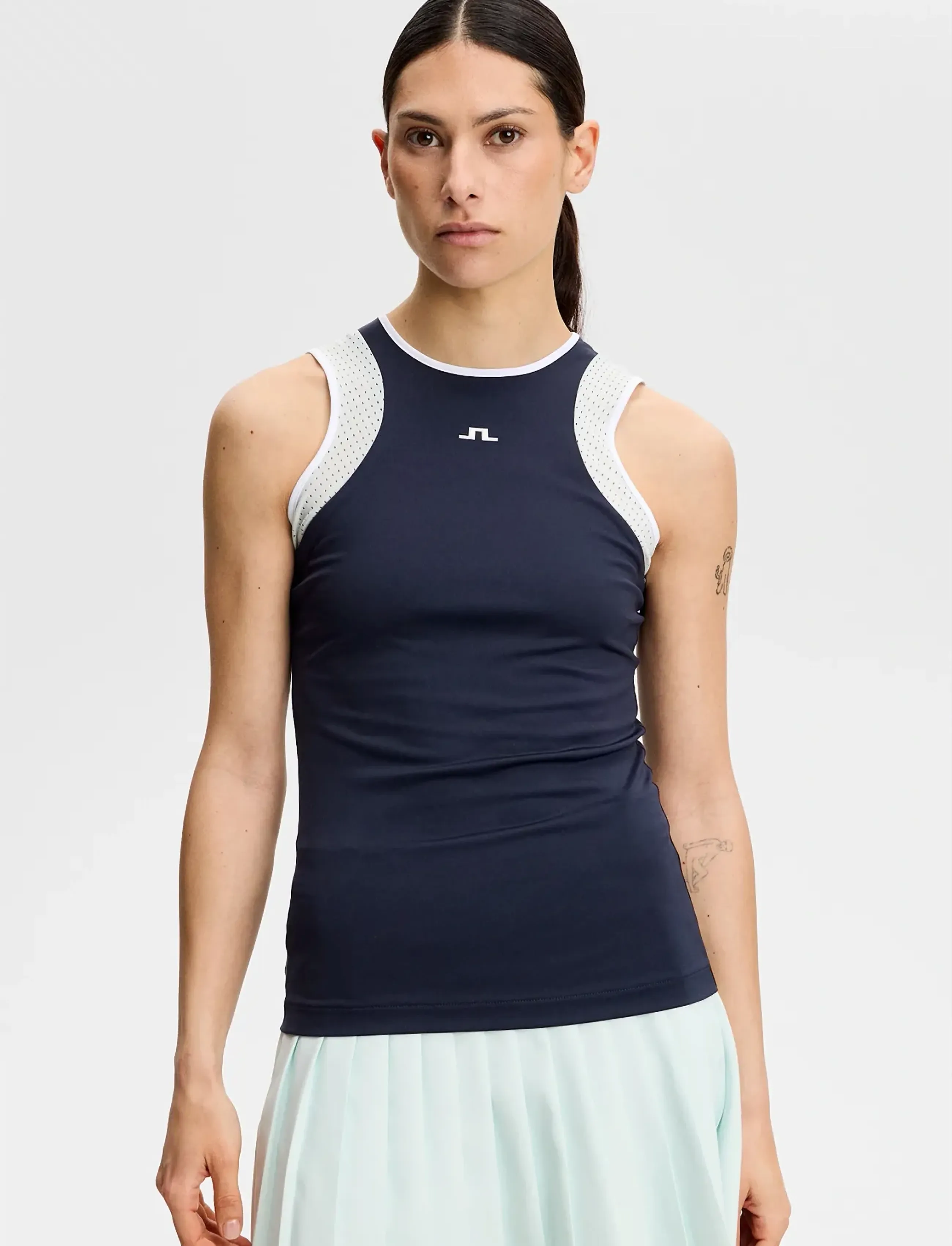 J. Lindeberg Nora Sleeveless Top, Kvinder, Performance Ærmeløs Top, Navy, Str: L