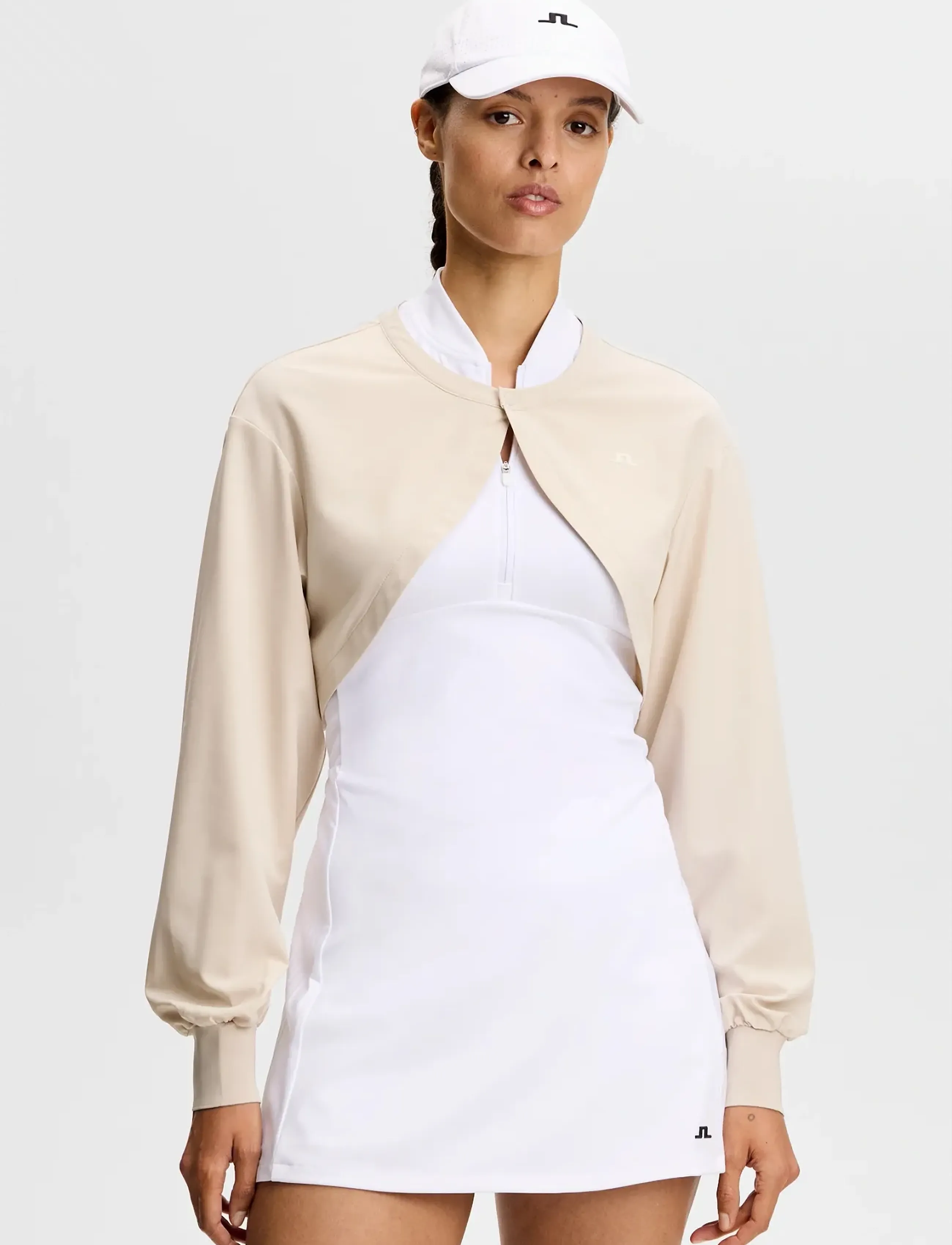 J. Lindeberg Bolero Jacket Tennis, M, Beige, Sport Jackets > Sport Training Jackets, Dame