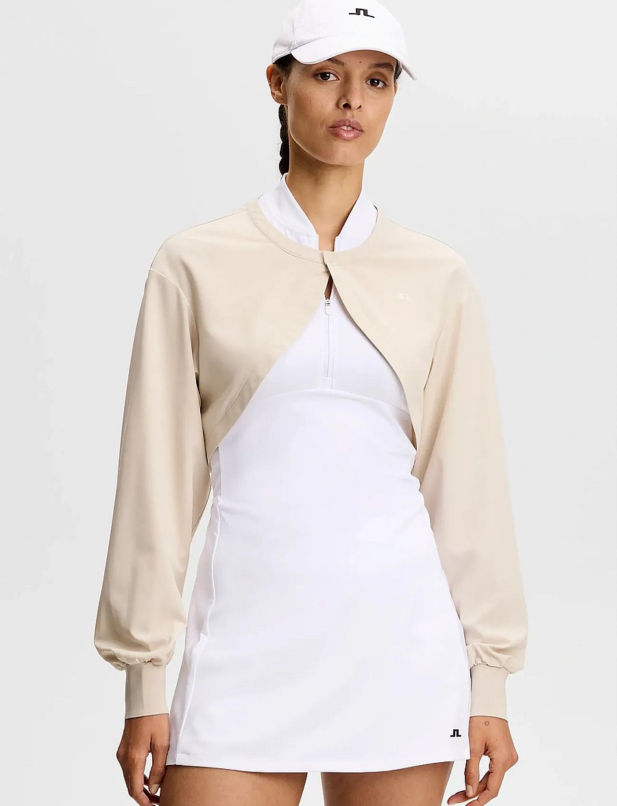 J. Lindeberg - Bolero Jacket Tennis - kurtki sportowe - moonbeam - 0