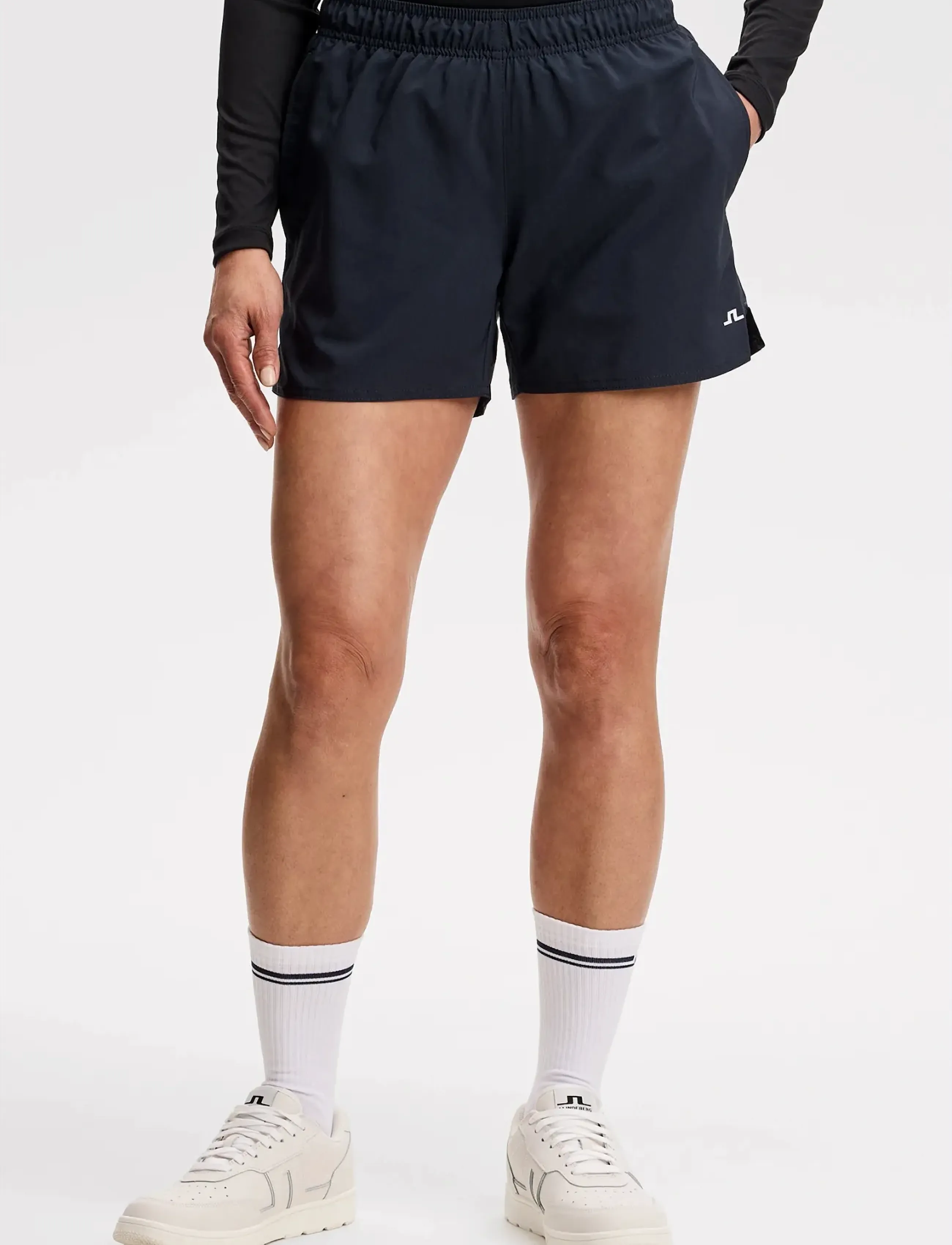 J. Lindeberg Pricilla Shorts, L, Navy, Sport Shorts > Sport Training Shorts, Dame