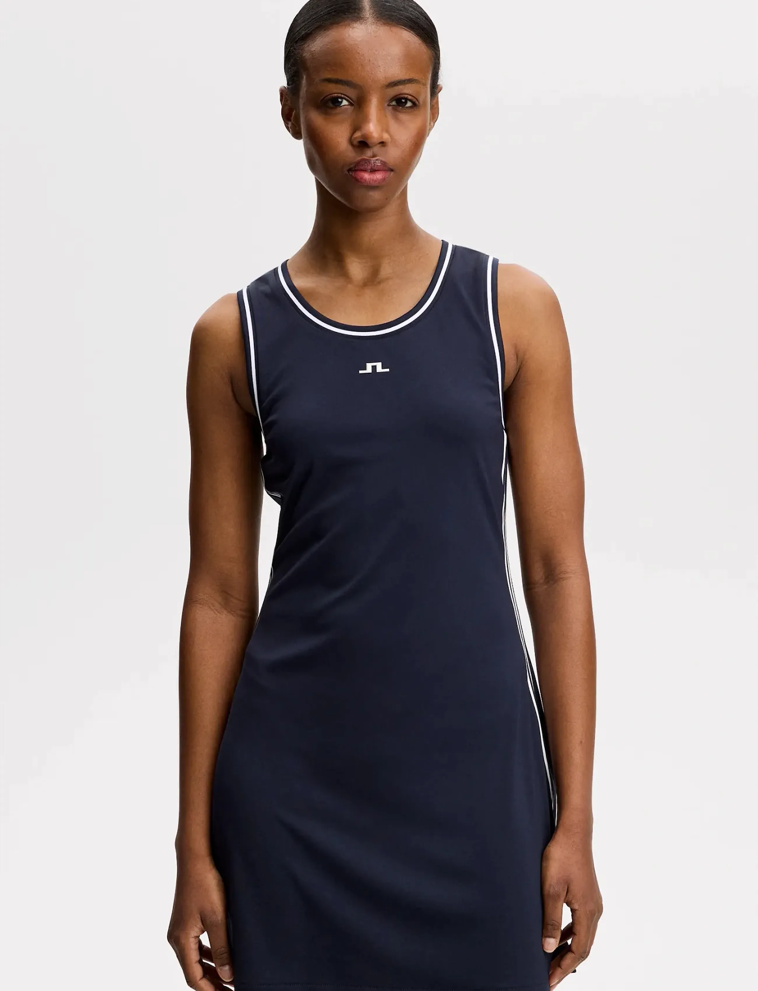 J. Lindeberg Rebecka Dress, L, White, Sport Kjoler Og Nederdele > Sport Dresses, Dame