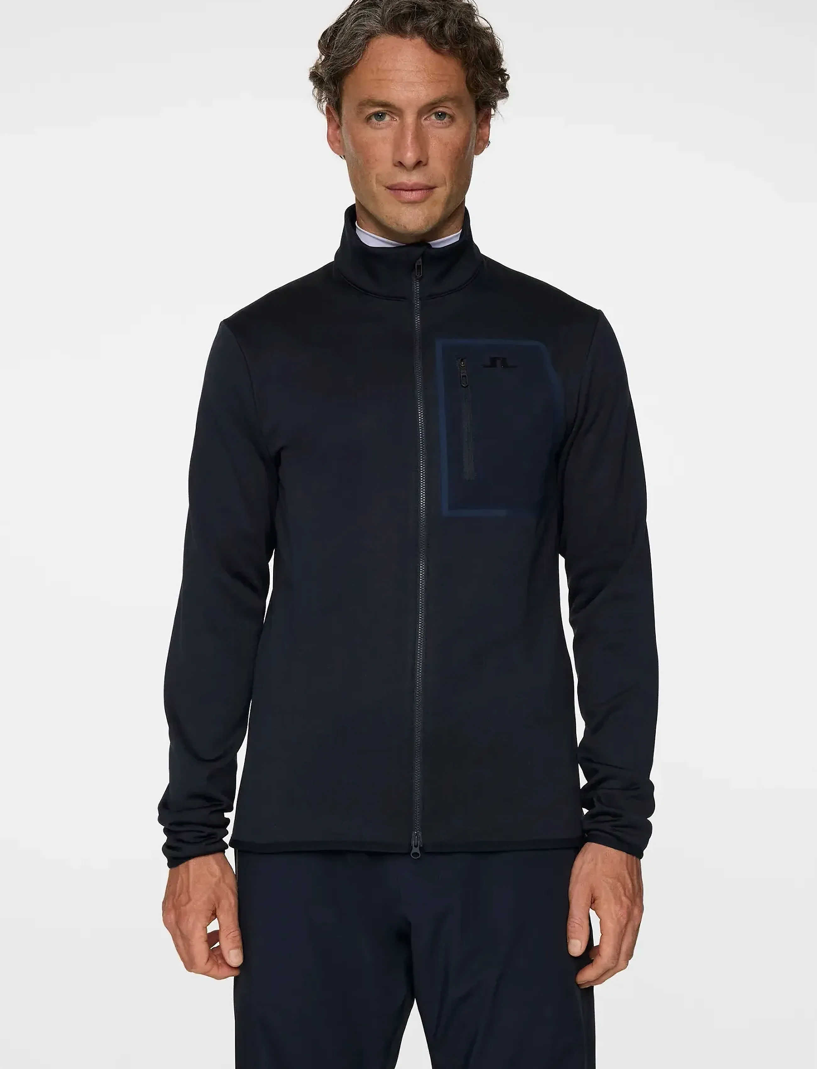 J. Lindeberg Wayne Polartec Mid Layer - Skandinavisk - JL NAVY / navy