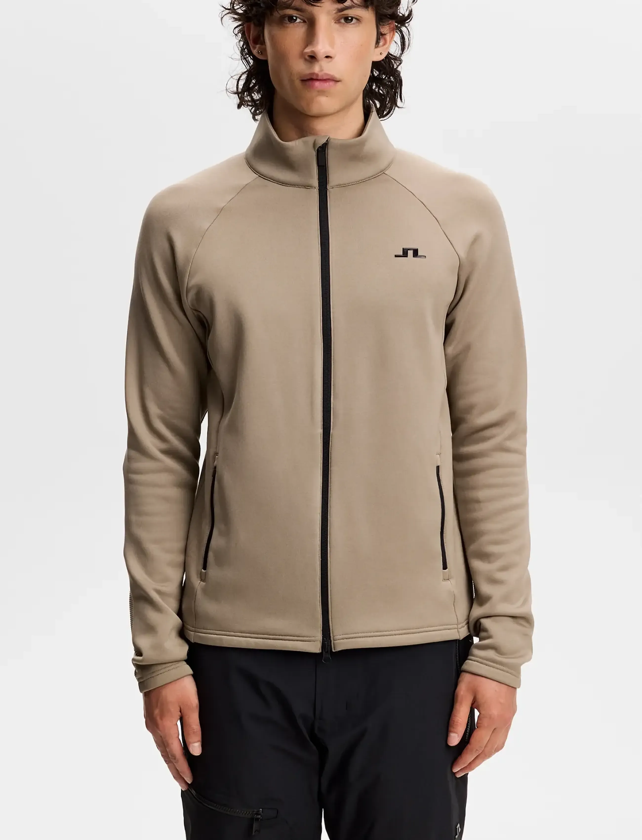 J. Lindeberg POLLOCK POLARTEC MID LAYER - J.Lindeberg - BRINDLE / beige