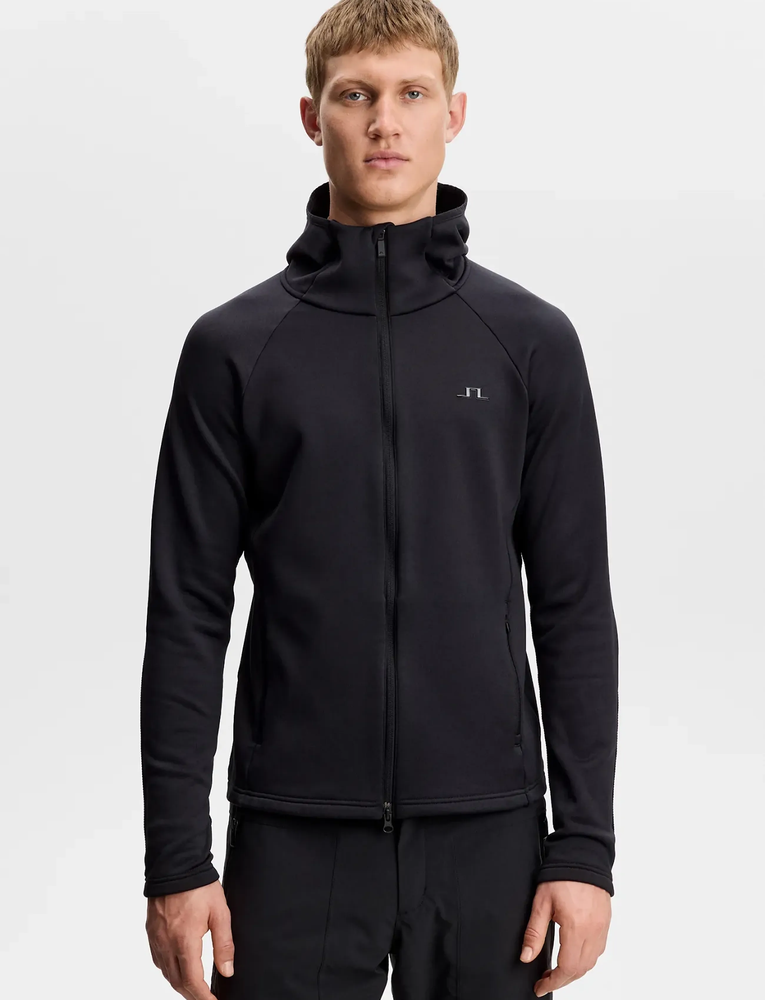J. Lindeberg - POLLOCK POLARTEC HOOD - fleece og mellemlag - black - 0