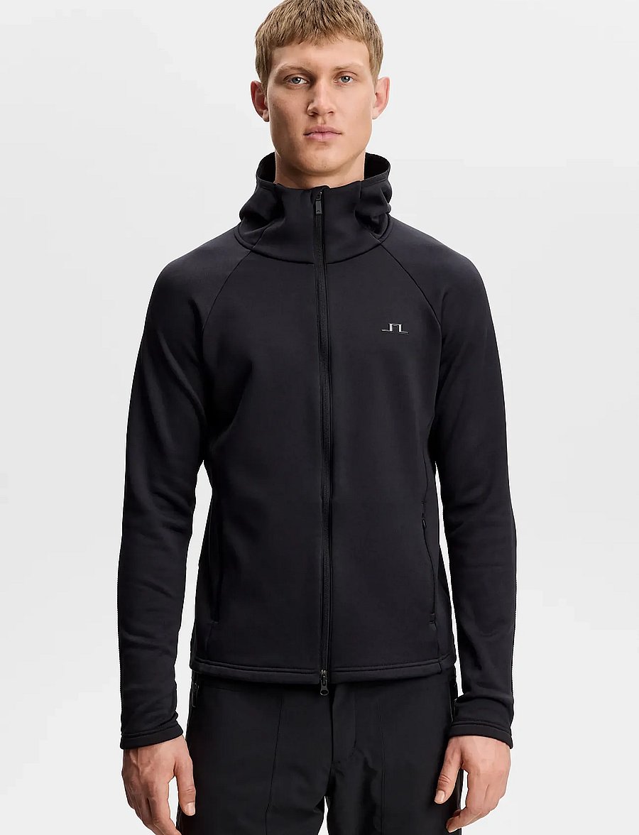 J. Lindeberg - POLLOCK POLARTEC HOOD - fleece og mellemlag - black - 0