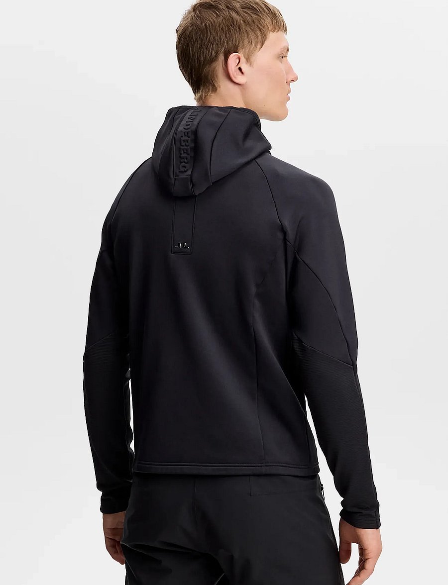 J. Lindeberg - POLLOCK POLARTEC HOOD - fleece og mellemlag - black - 5